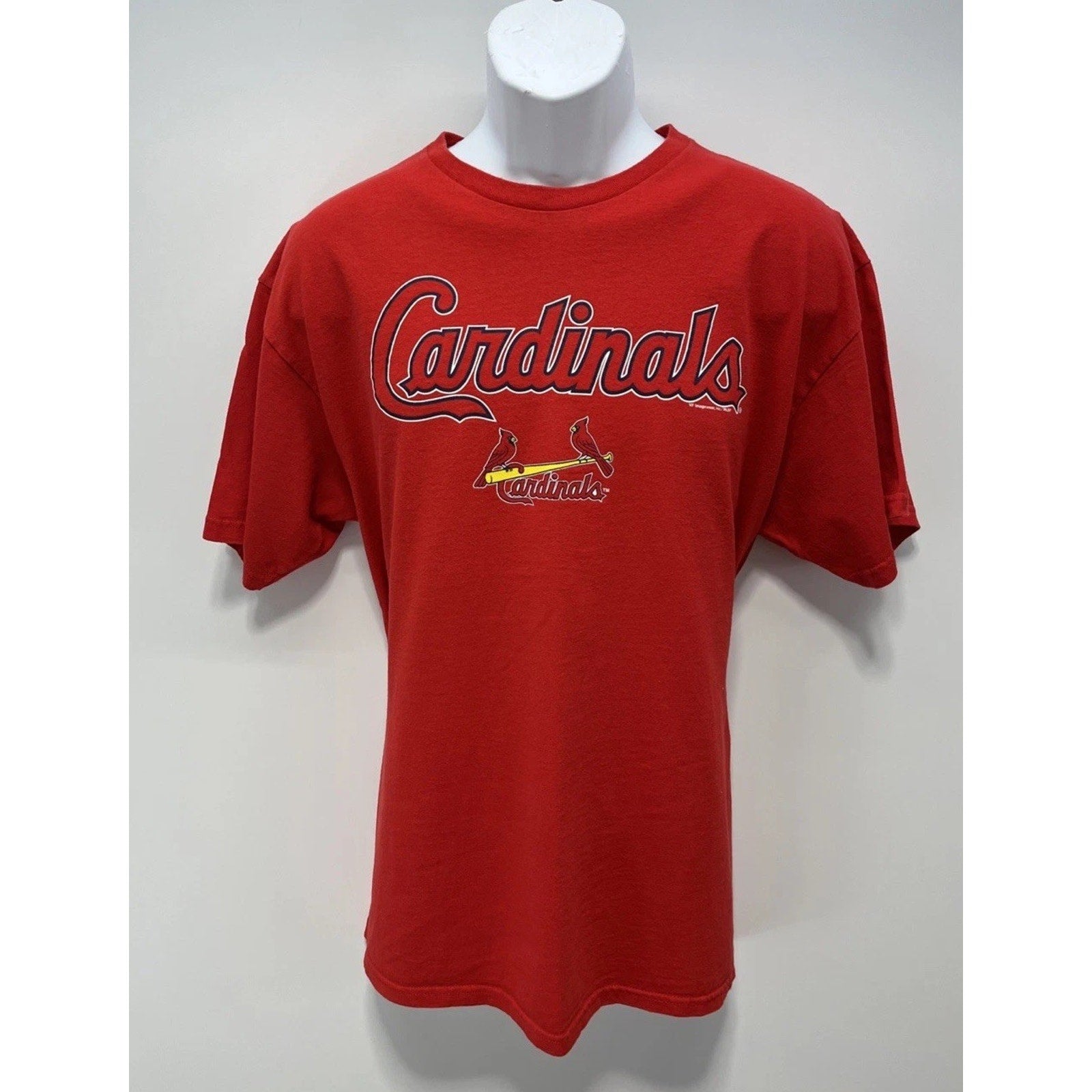 St Louis Cardinals Baseball Tee Shirt Mens XL Red Short Sleeve Crew MLB 2014