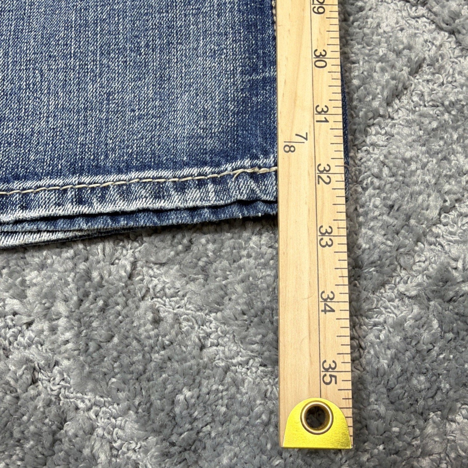 Axe and Crown Jeans Mens 38x32 Mid Rise Bootcut Thick Stitch Western Denim