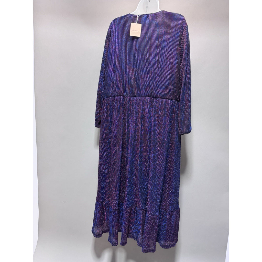 Bloomchic Dress Purple Black Sheer Shimmery Fairy Witchy Women’s Size 22-24 New
