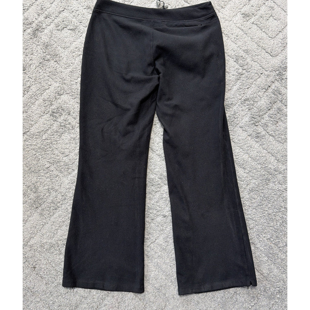 The North Face Womens Black Fleece Pants Bootcut Drawstring Outdoor M/L