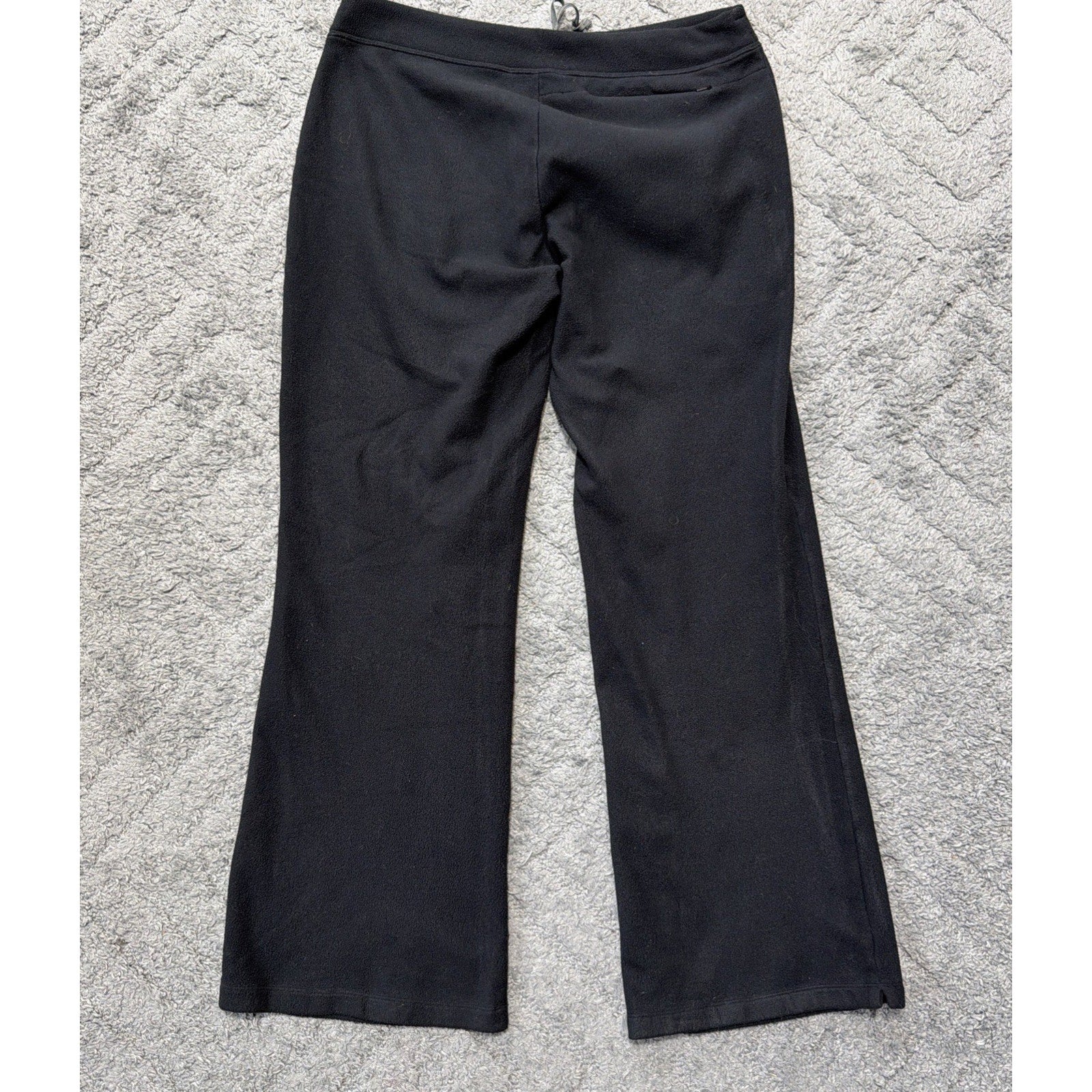 The North Face Womens Black Fleece Pants Bootcut Drawstring Outdoor M/L