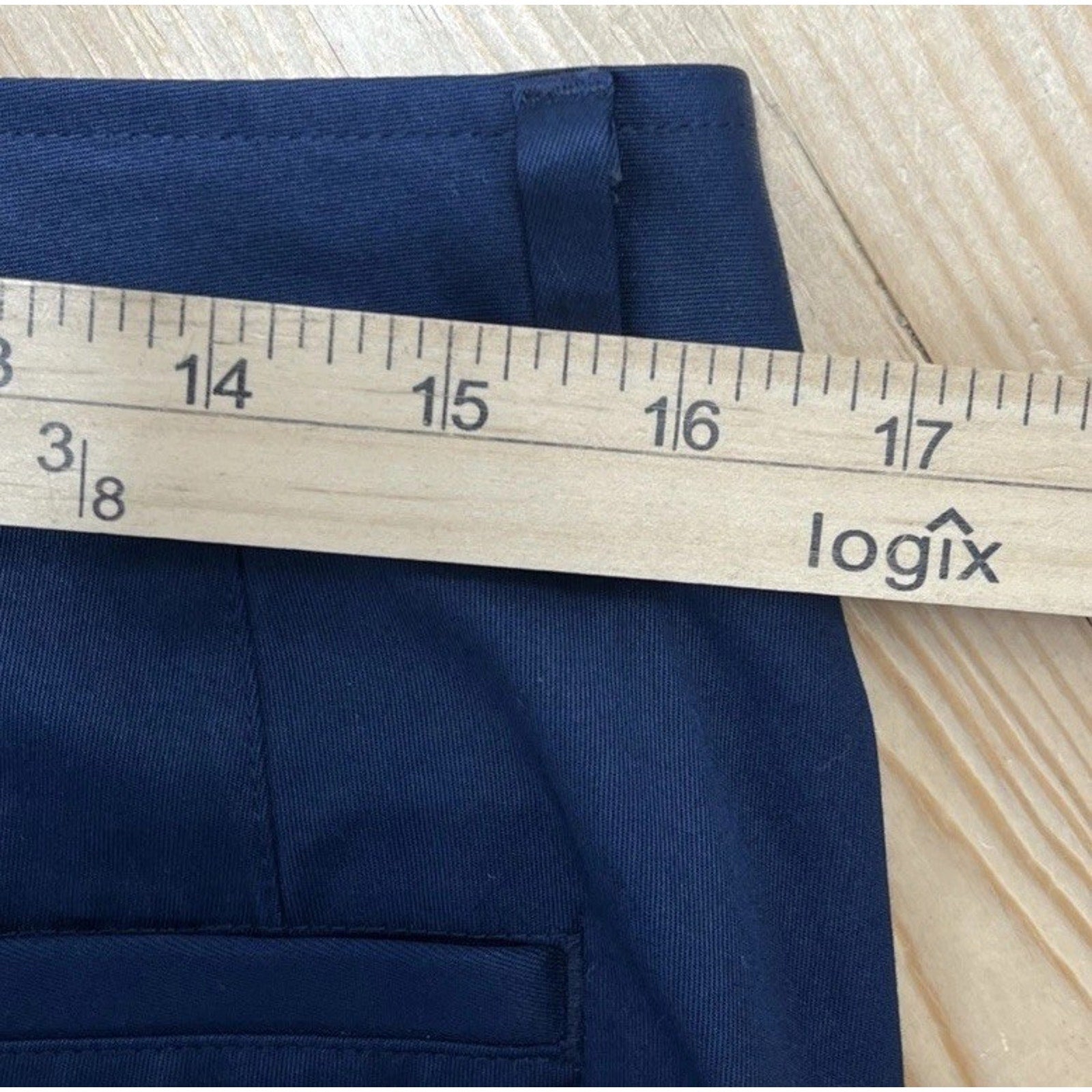 Orvis Dress Pants Womens Size 10 Navy Blue Pleated Front 33x28