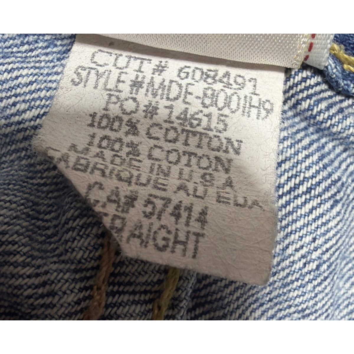 Vintage Y2Ks True Religion Straight Blue Denim Jeans Made In USA Mens 33. Stain