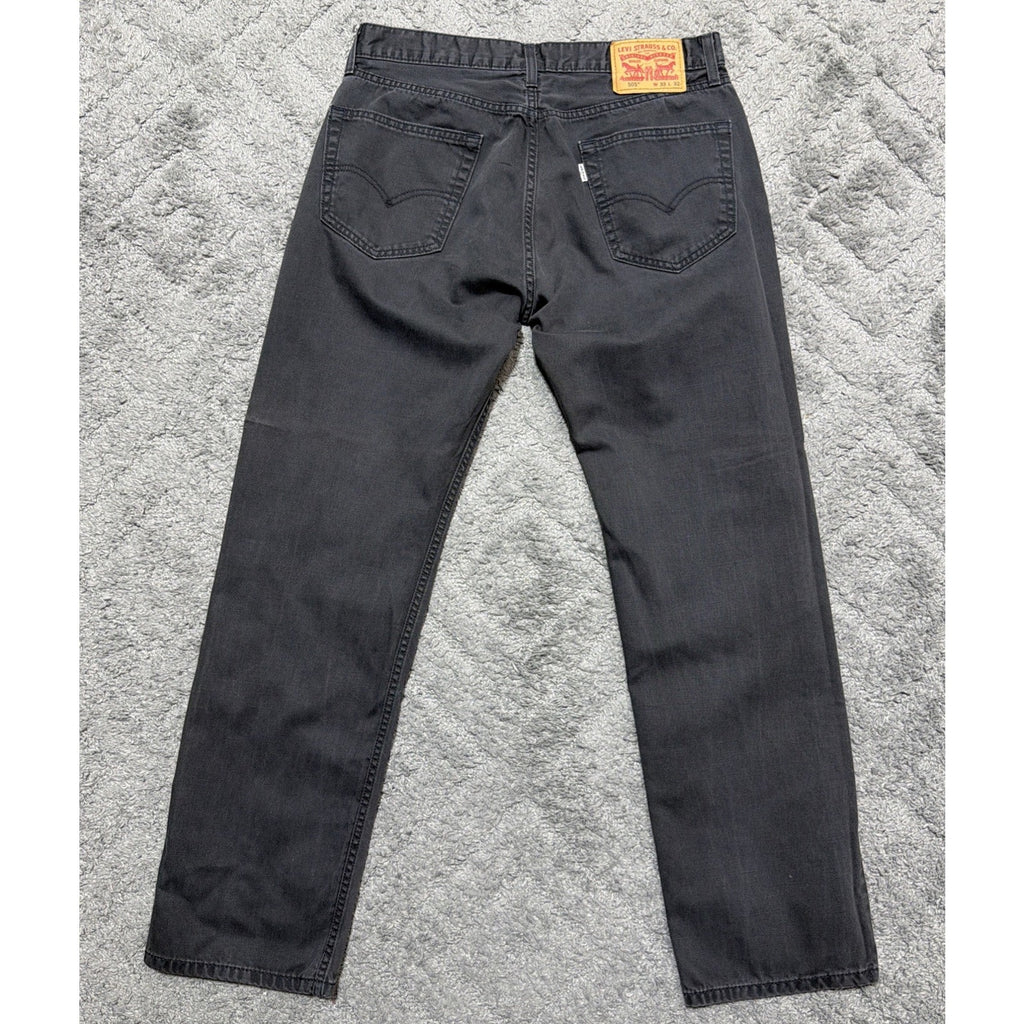 Levi’s 505 Jeans Men 33x32 Gray Straight Leg Regular Fit Denim Pants Cotton USA