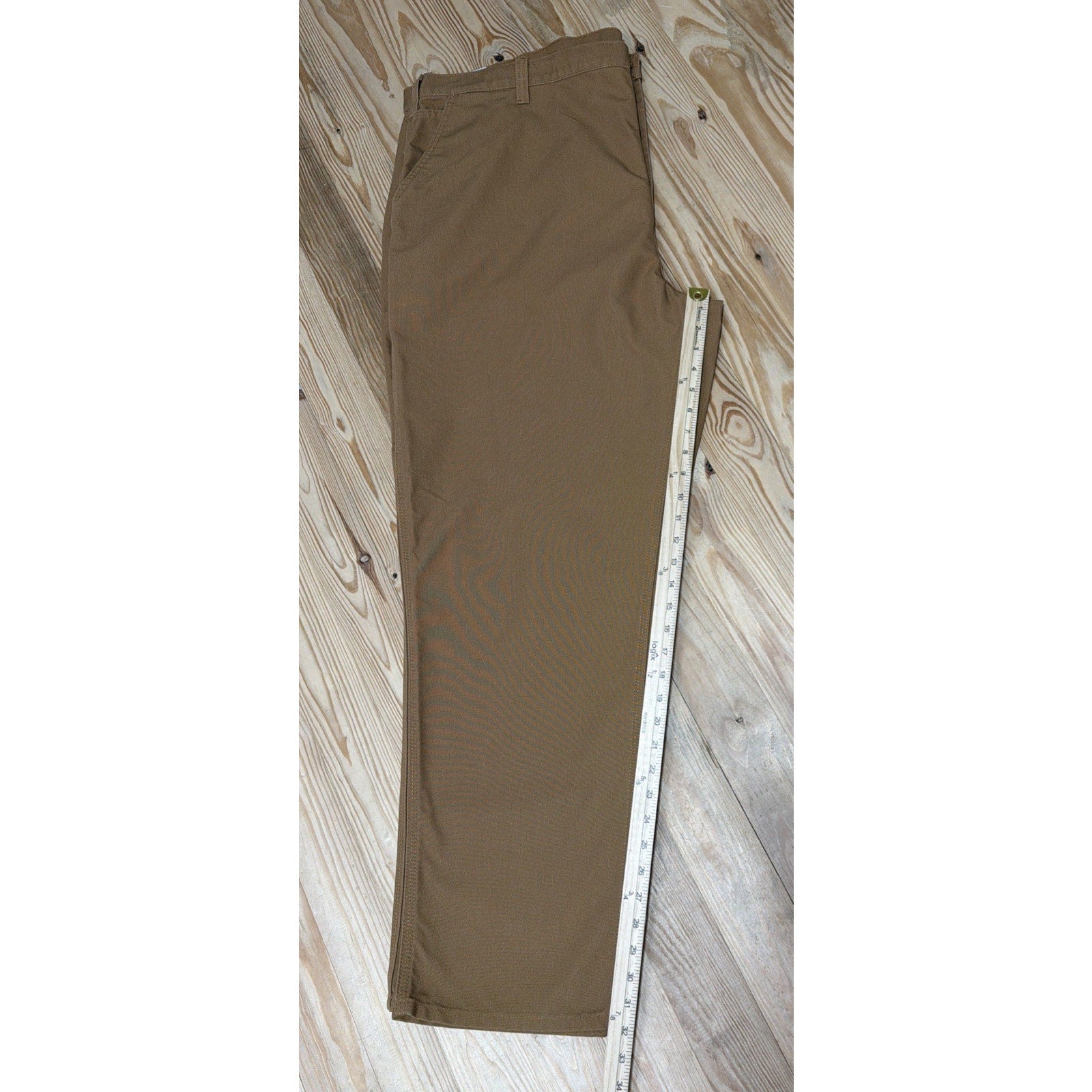 Carhartt Pants Mens 48x32 Tan Carpenter Canvas Utility Work Dungaree Fit NWOT