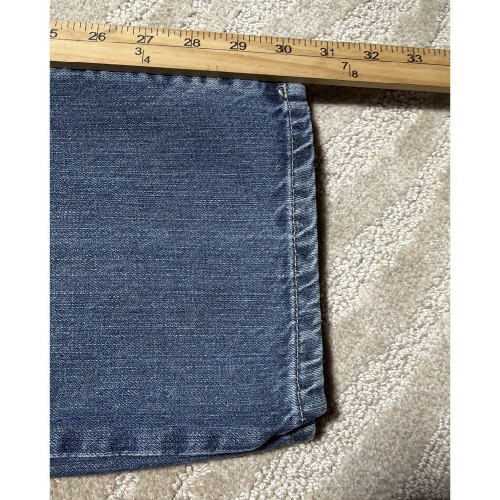 Apt. 9 Straight Fit Jeans Mens 34x32 Blue Medium Wash Denim Pants Workwear