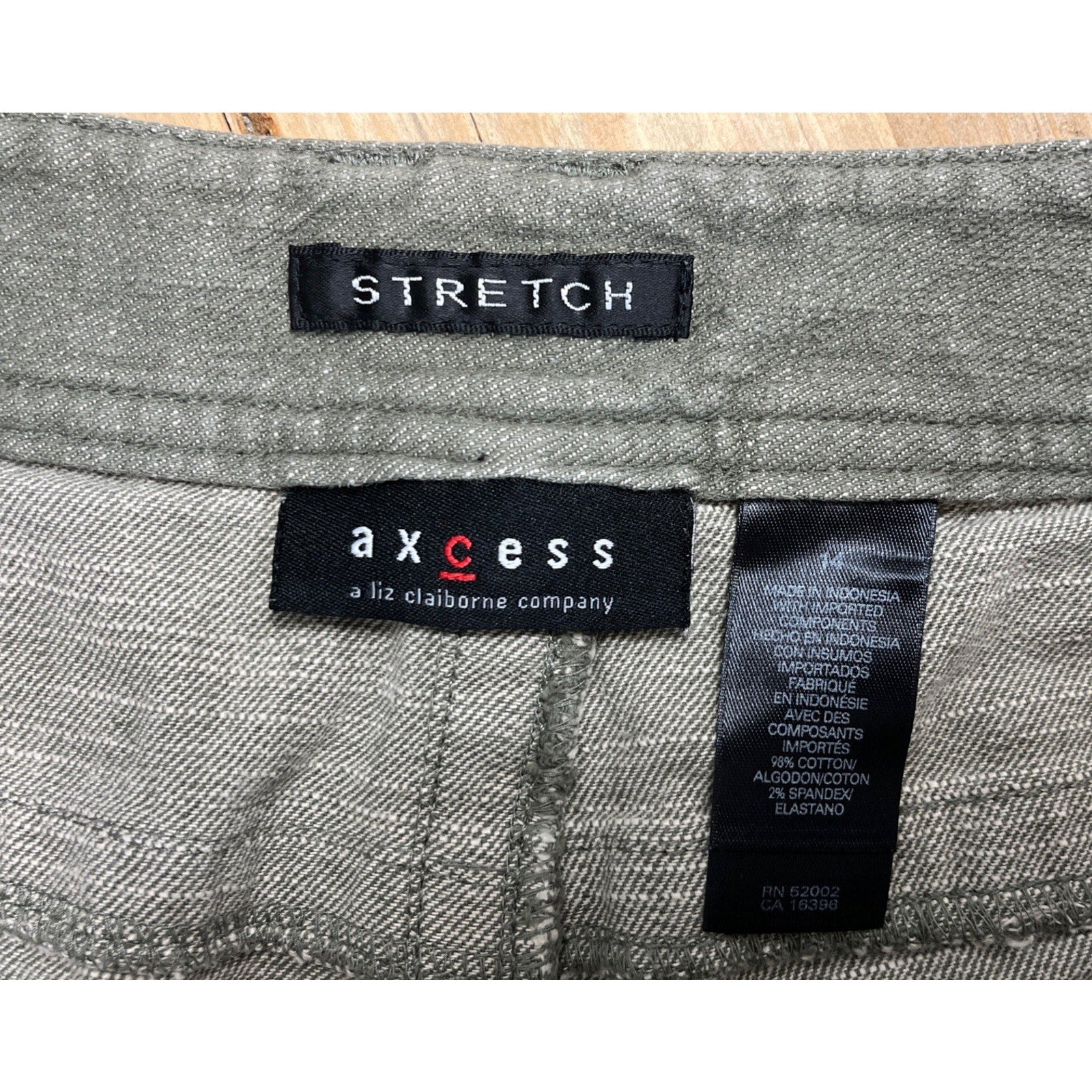 Access Women's Stretch Relaxed Fit Capri Jeans Cotton Spandex Size 14