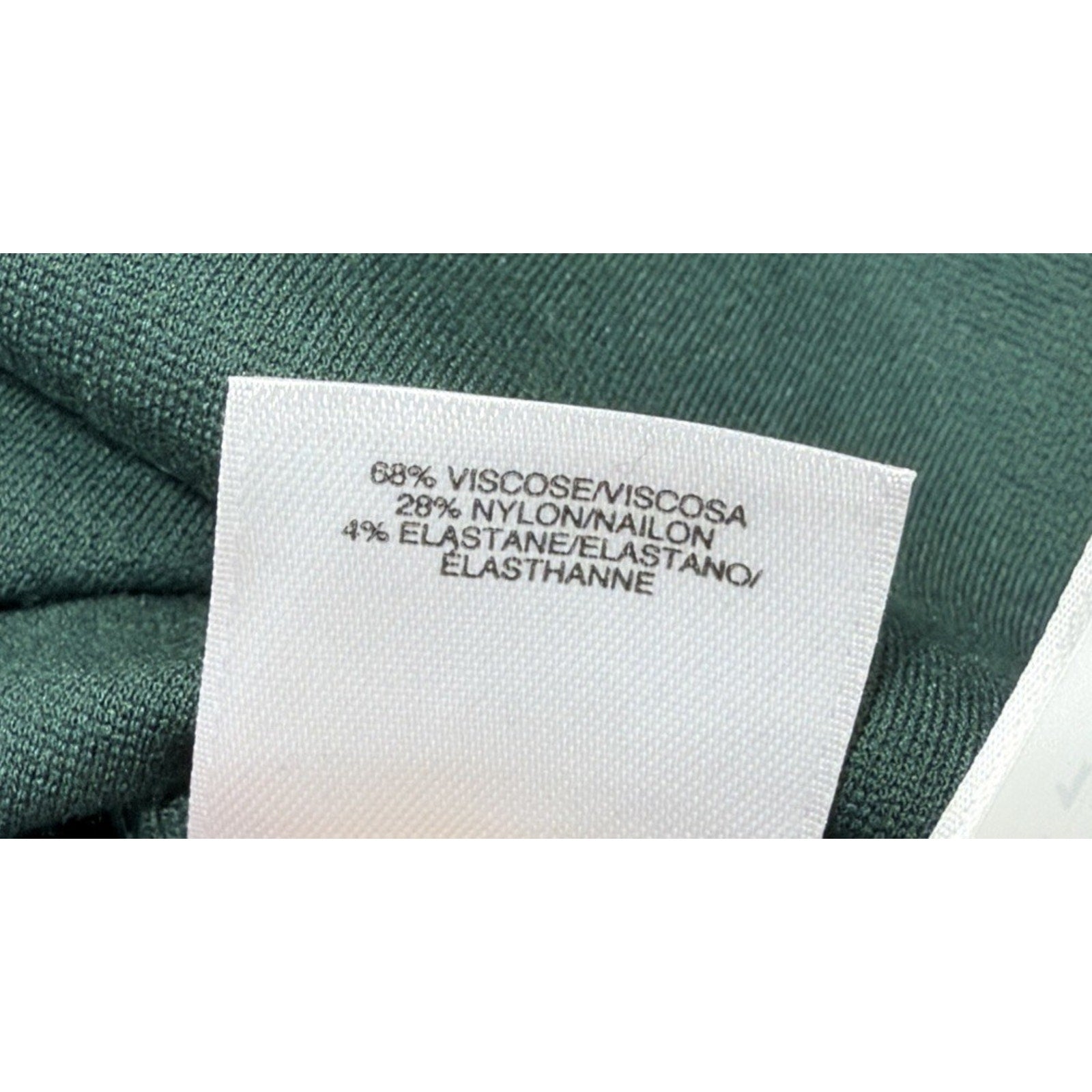 Anne Klein Womens L Green Knit Top NWT Boat Neck Long Sleeve Stretch Blouse