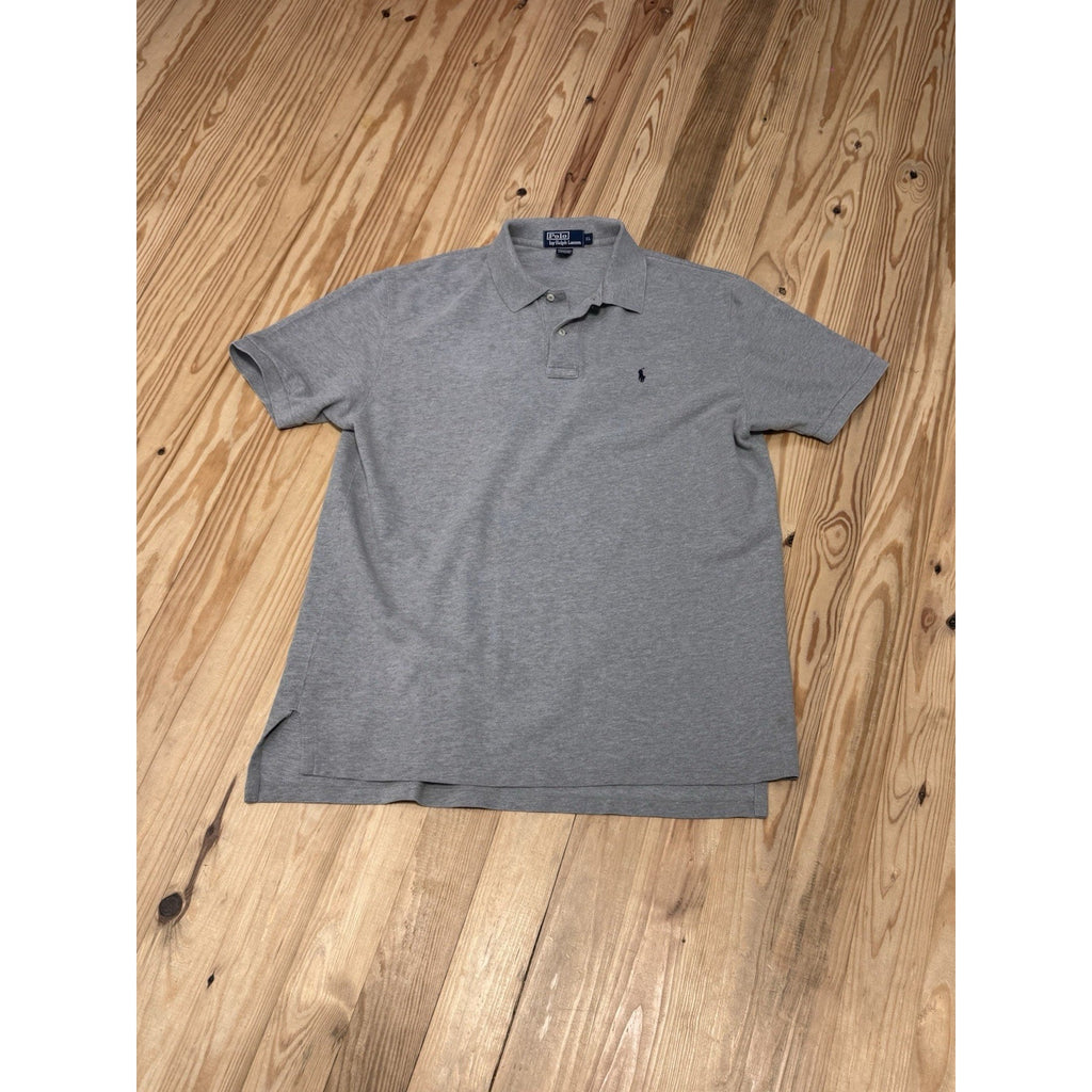 Polo Ralph Lauren Gray Cotton Black Pony Short Sleeve Men’s Size X-Large