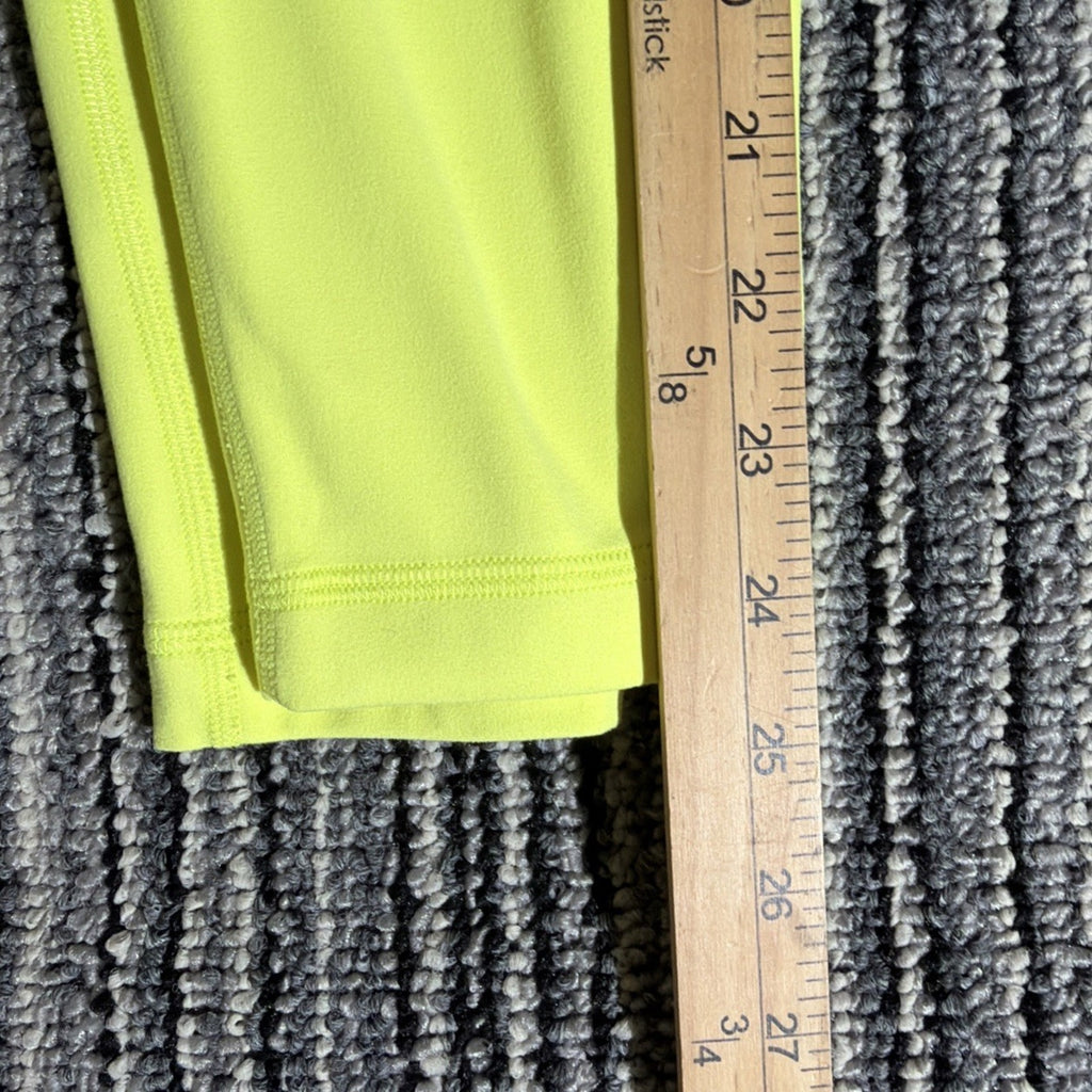 Lululemon High Rise Align Pant 25" Yellow Size 4 Yoga Fitness Run Casual