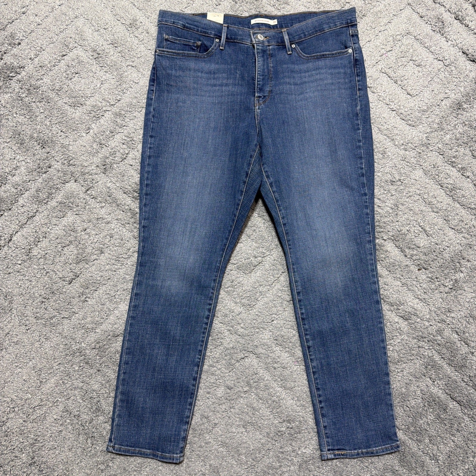 New Levi’s 311 Shaping Skinny Women's Medium Stretch Jeans - Lapis Gallop 33x28