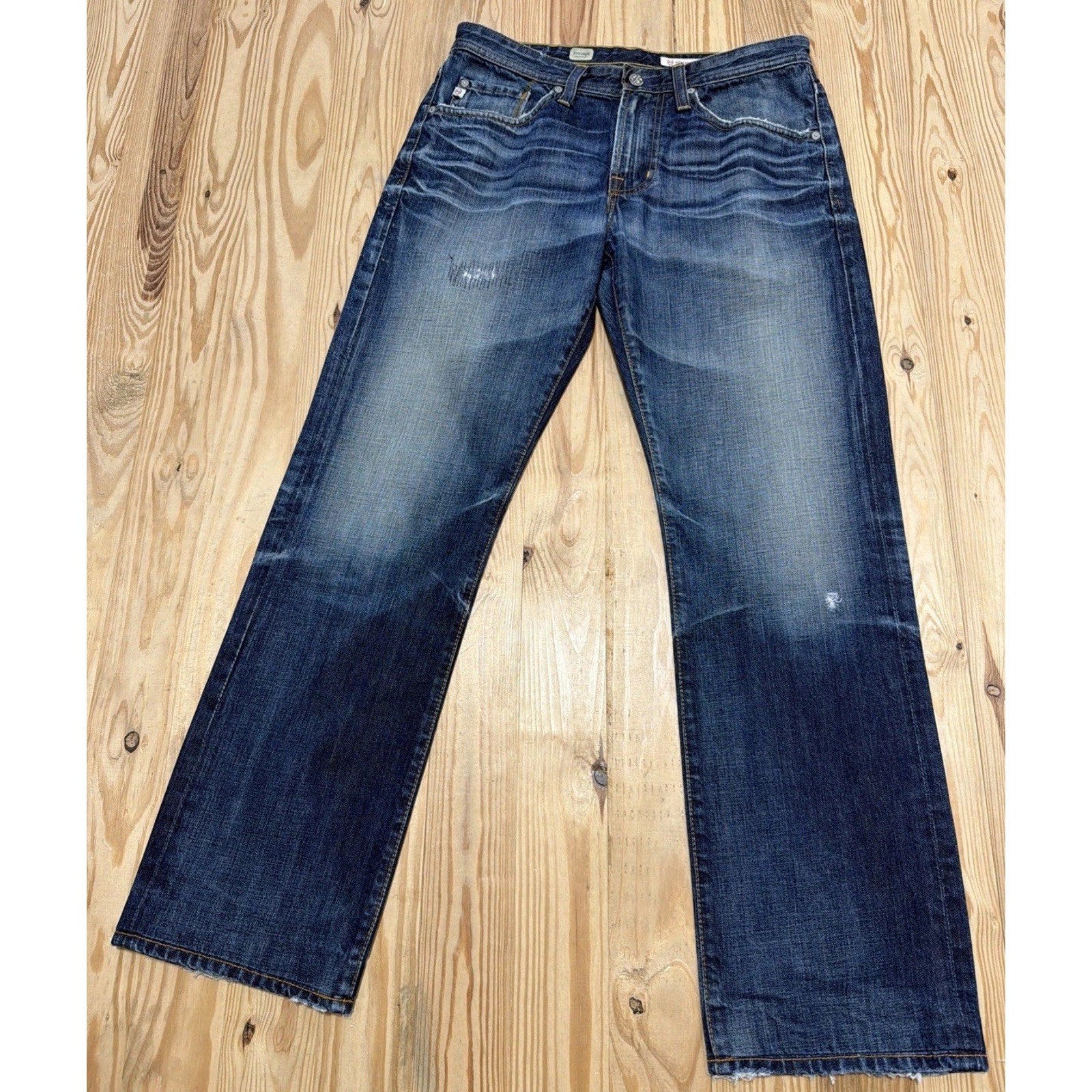 Adriano Goldschmied Jeans Mens 31 The Protege Slim Straight Blue Denim Stretch