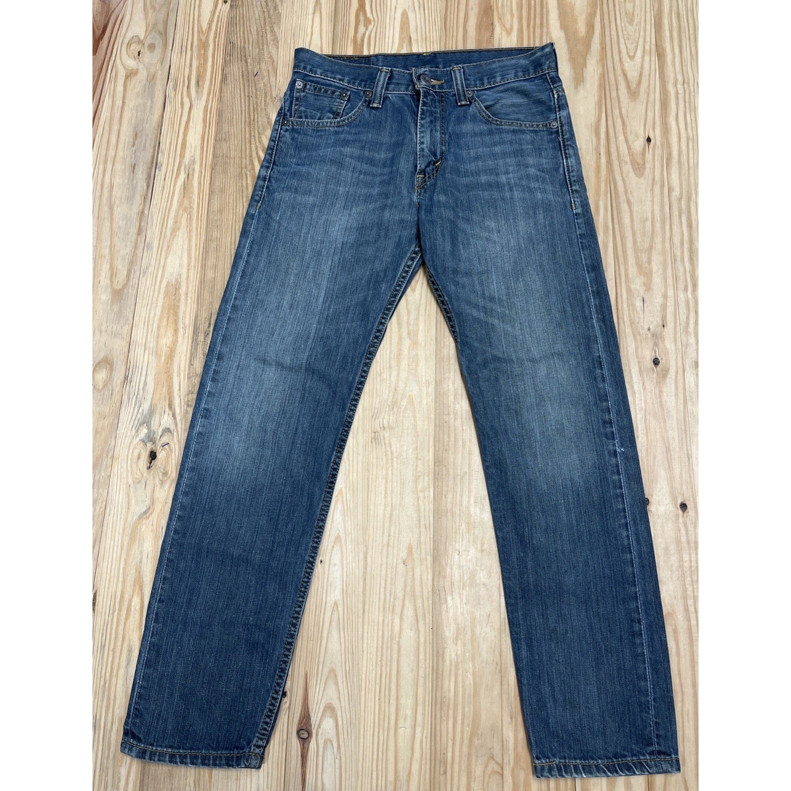 Vintage Levi's Slim Taper Denim Jeans 30x30 Med-Wash Red Tab