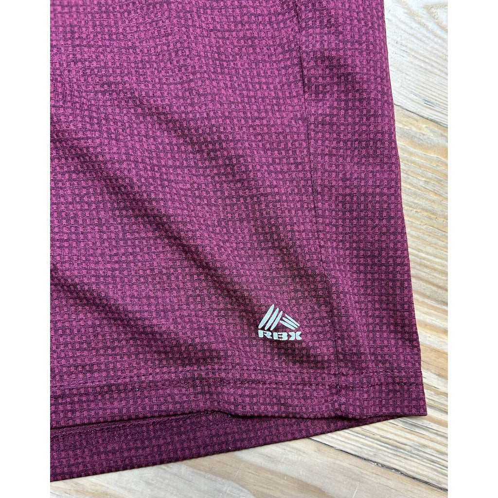Reebok Men's Size L Burgundy Draw String Athletic Gym Basketball Shorts.
