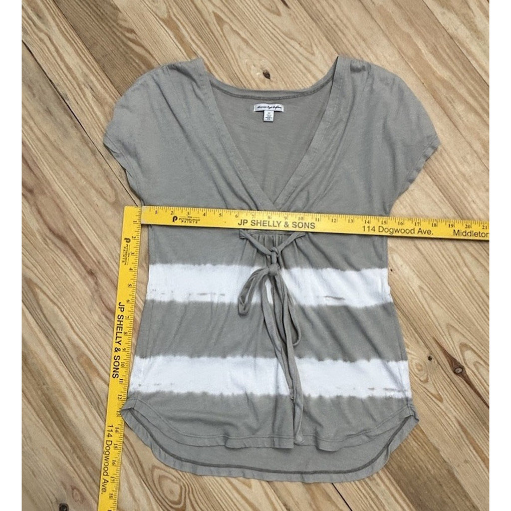 American Eagle Soft & Sexy Top Sz S/P Tie-dye Blouse Shirt short sleeve.
