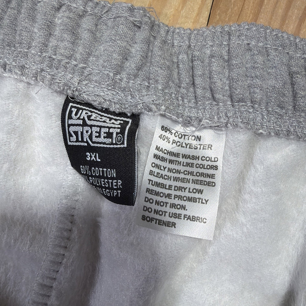 Men’s Urban Street Super Soft Fleece Joggers Heather Gray Size 3XL