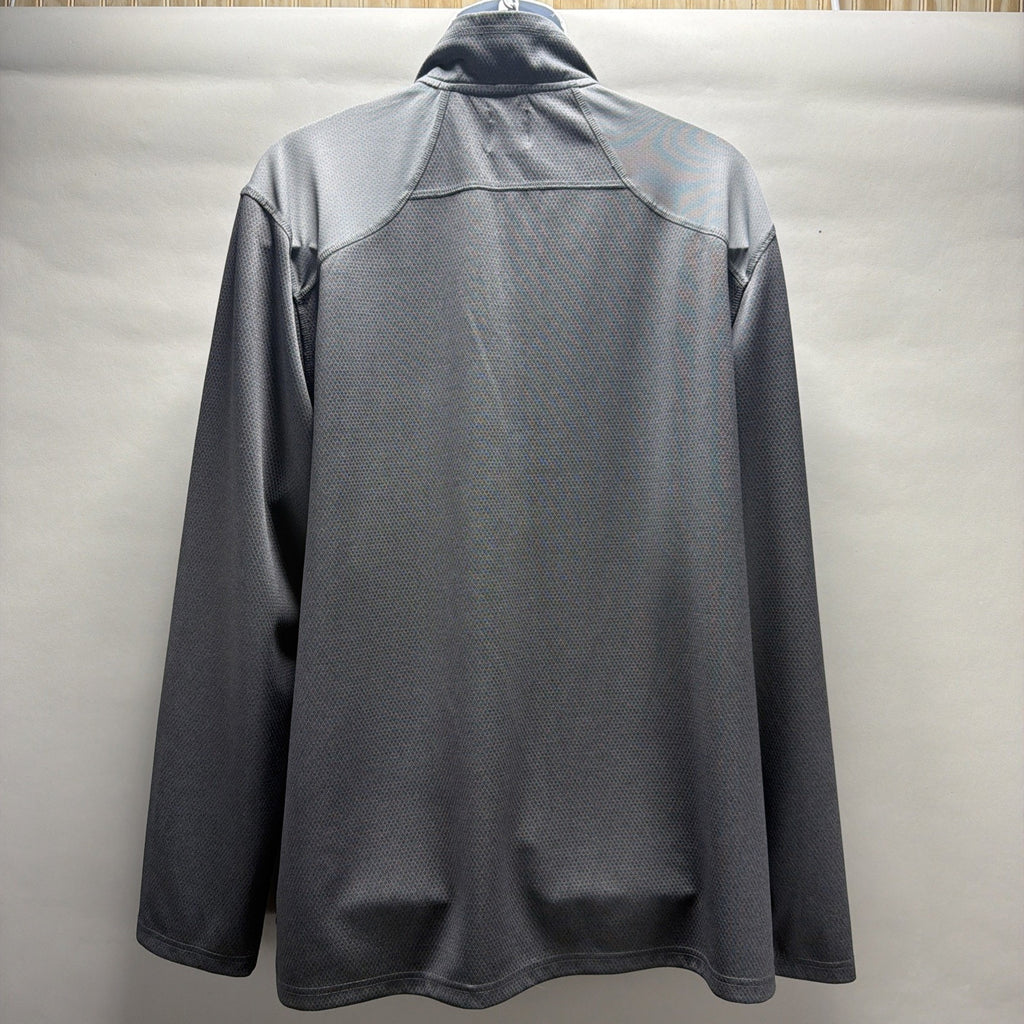 NordicTrack NT Dri Gray Pullover Jacket XXL Quarter Zip Long Sleeve Athletic