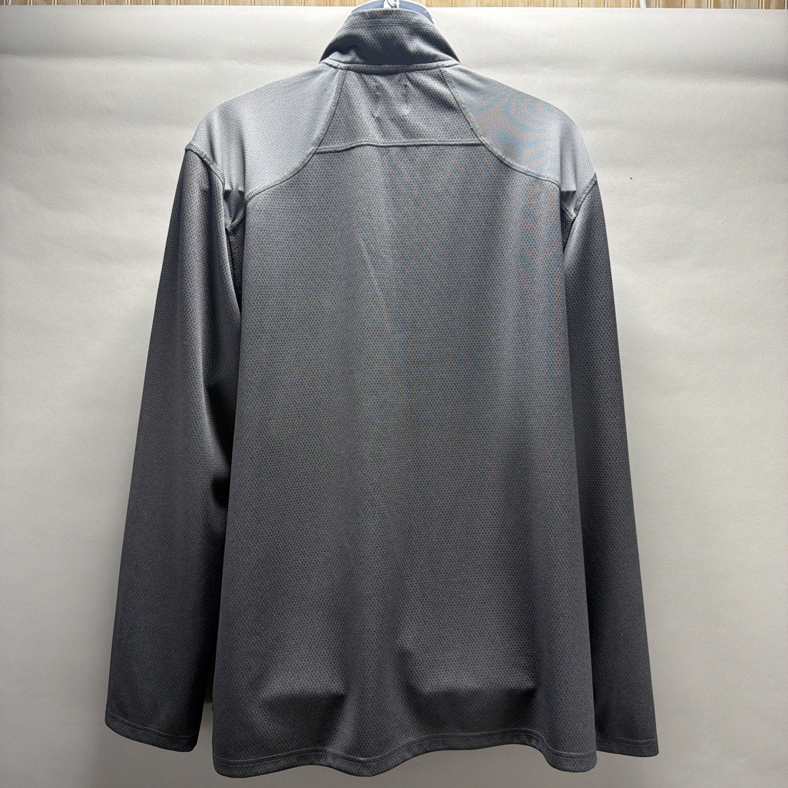 NordicTrack NT Dri Gray Pullover Jacket XXL Quarter Zip Long Sleeve Athletic