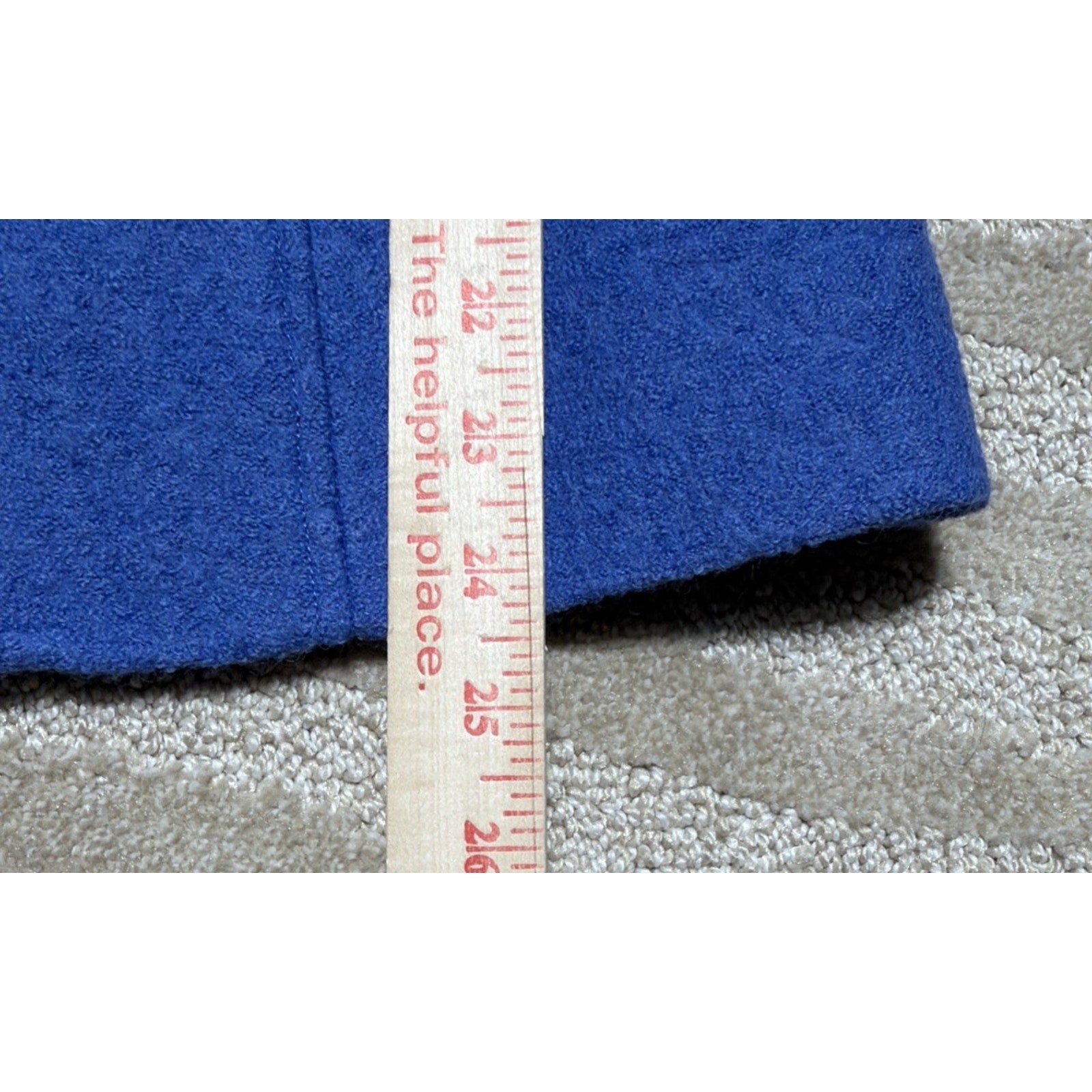 NWOT Talbots Womens Rich BOILED WOOL JACKET Classic Coat Blue Quiet Luxury 8 Pet