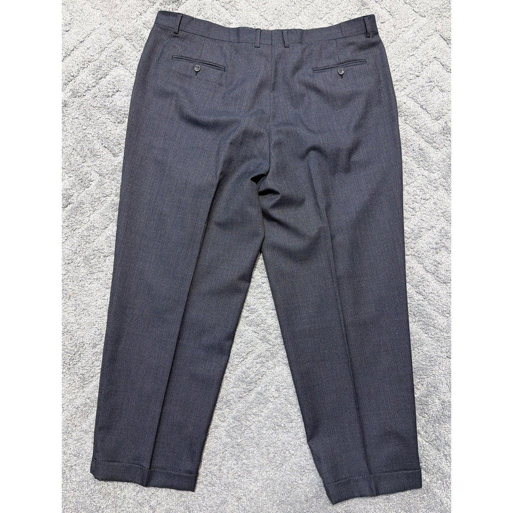 Joseph & Feiss Pants Mens 46 Trio Wool Dress Suit Business Formal Pleated Gray