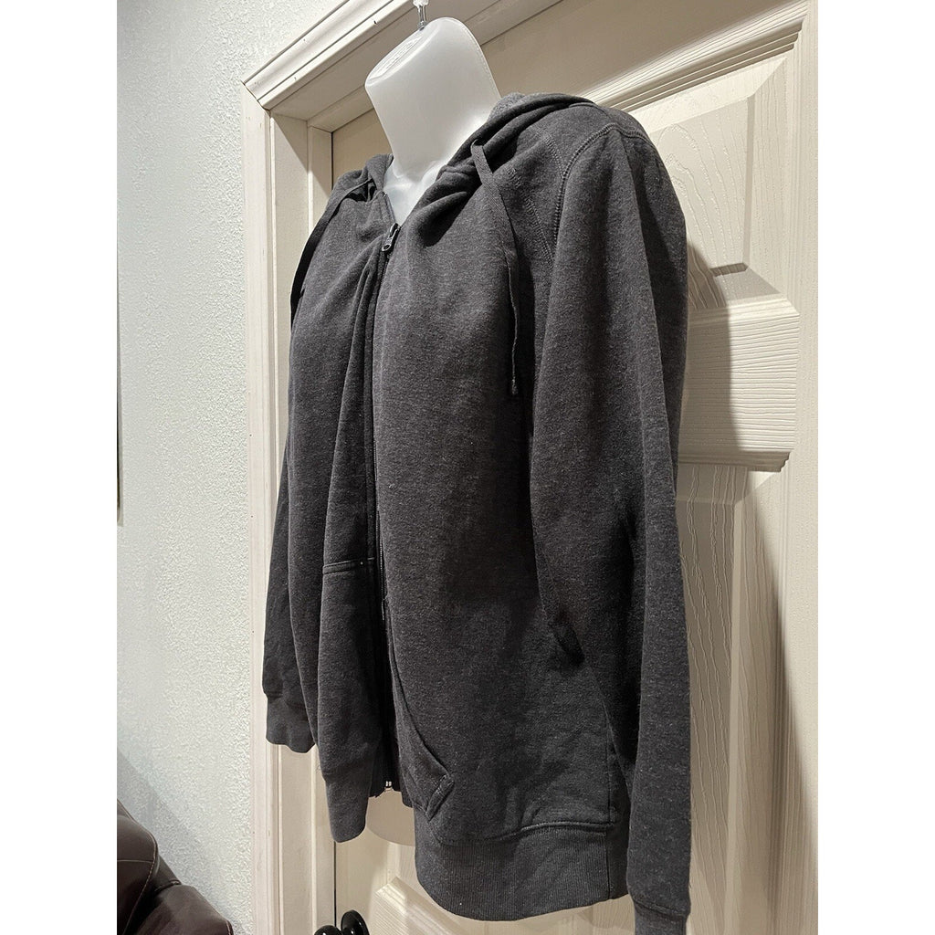 St. John's Bay Gray Lightweight Jacket Hoodie Full Zip Women's Size XL