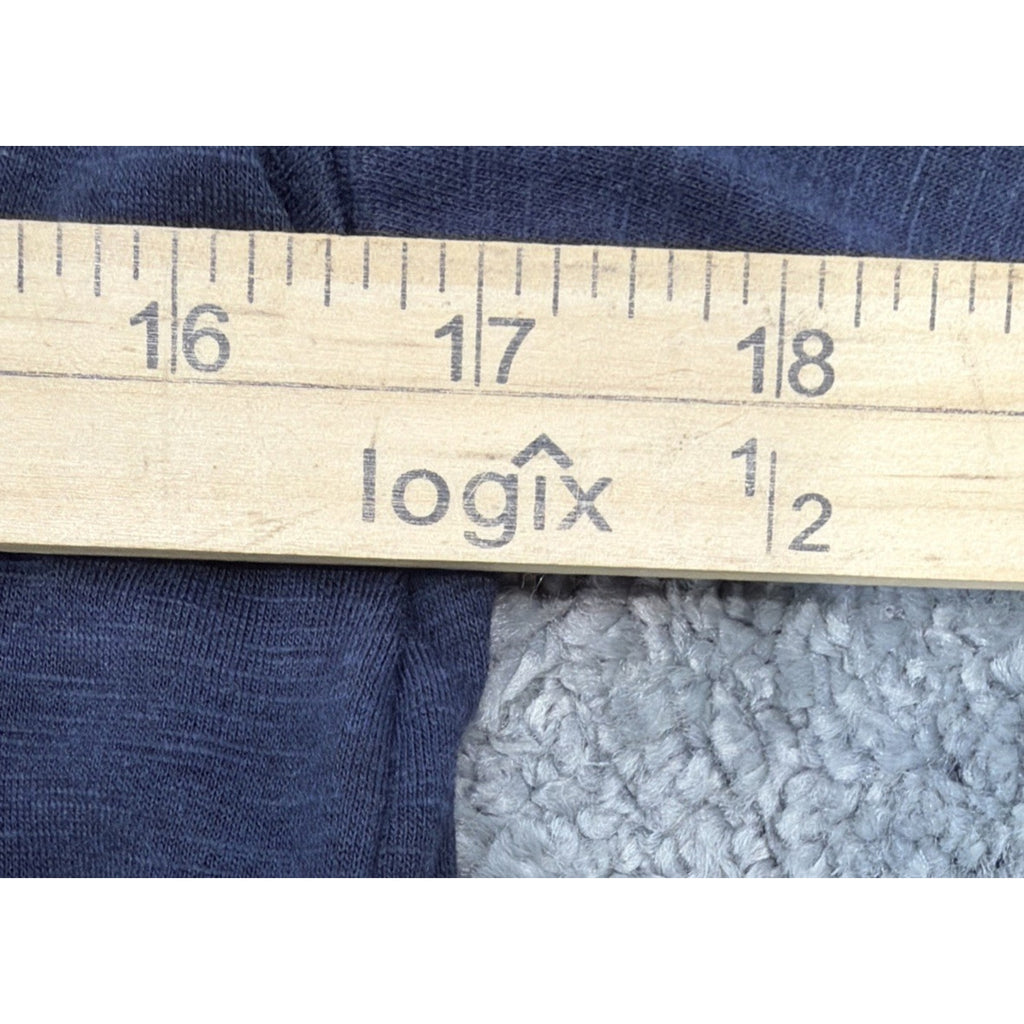 Harley Davidson T Shirt Women's M Blue Long Sleeve Back Graphic Made In USA