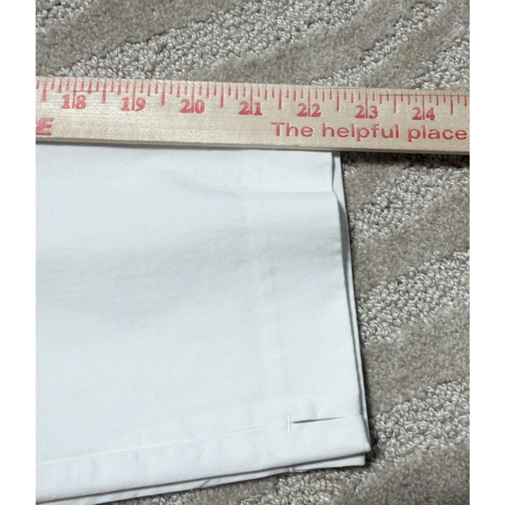 Ann Taylor Factory Signature White Straight Leg Cropped Pant Sz 2 Petite 29x22