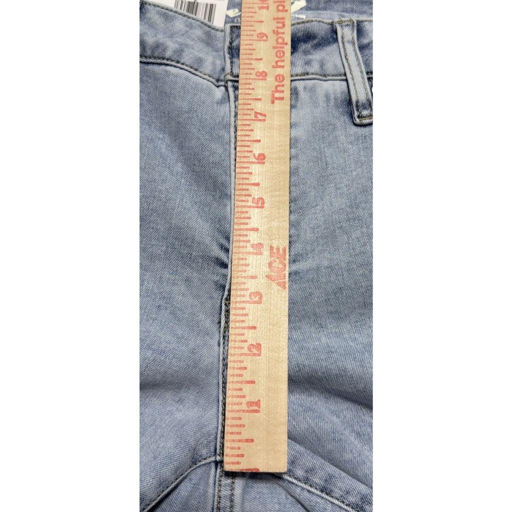 NWT Seven7 Jeans Relaxed Bermuda Shorts Mid Rise Cuffed Hem Size 6