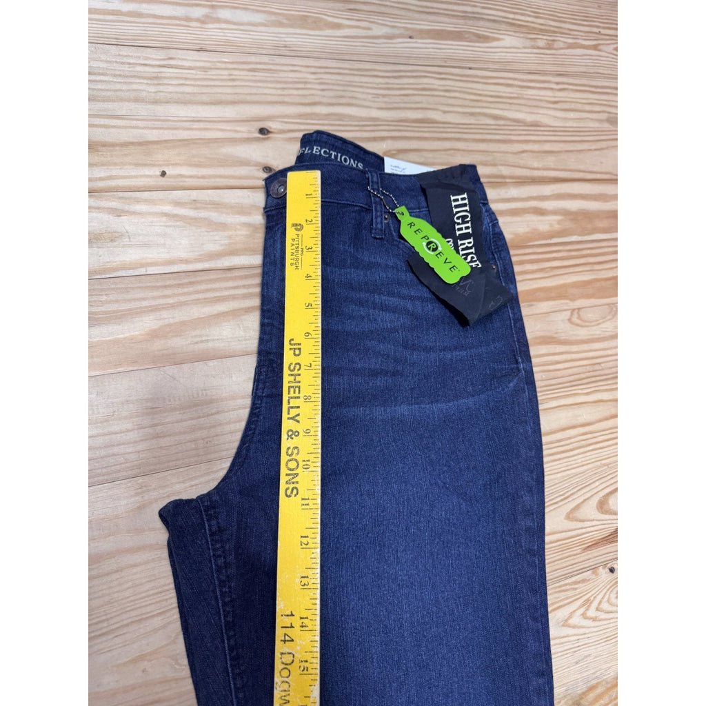 Natural Reflections Recycled Jeans High Rise Slim Leg Blue Women’s Size 12A NWT
