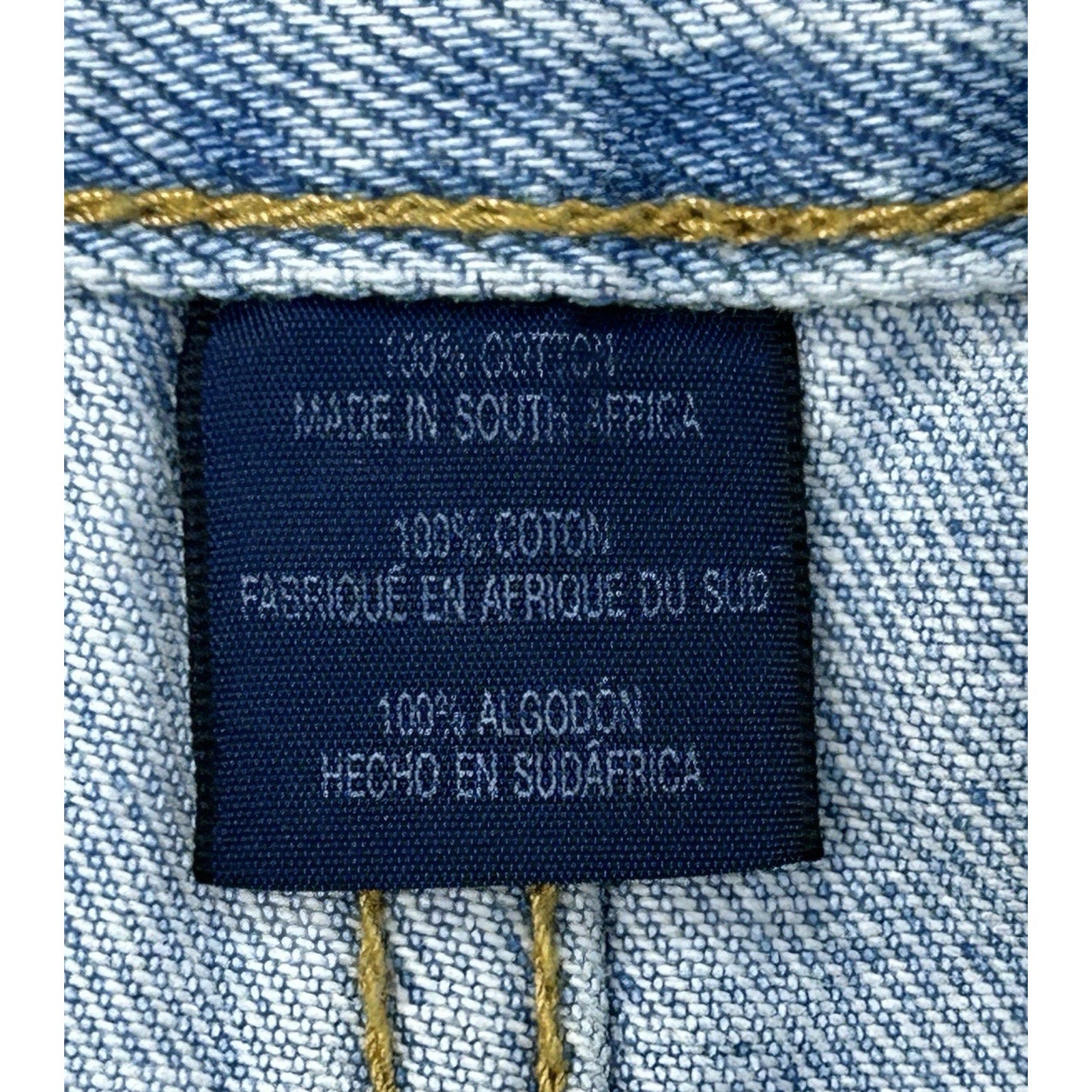 Chaps Ralph Lauren Jeans Mens 52x30 Blue Stone 99 Straight Leg 90s. 100% Cotton