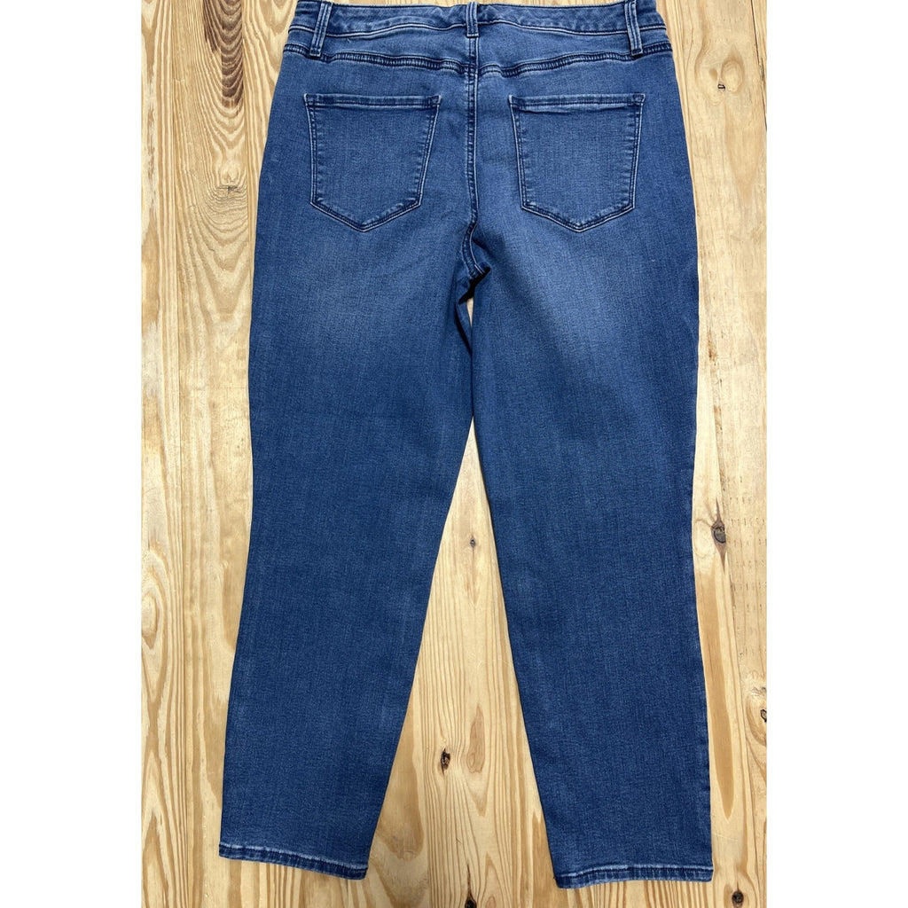 Talbots Flawless Womens 10 High Waist Jegging Jeans Crop Zip Fly
