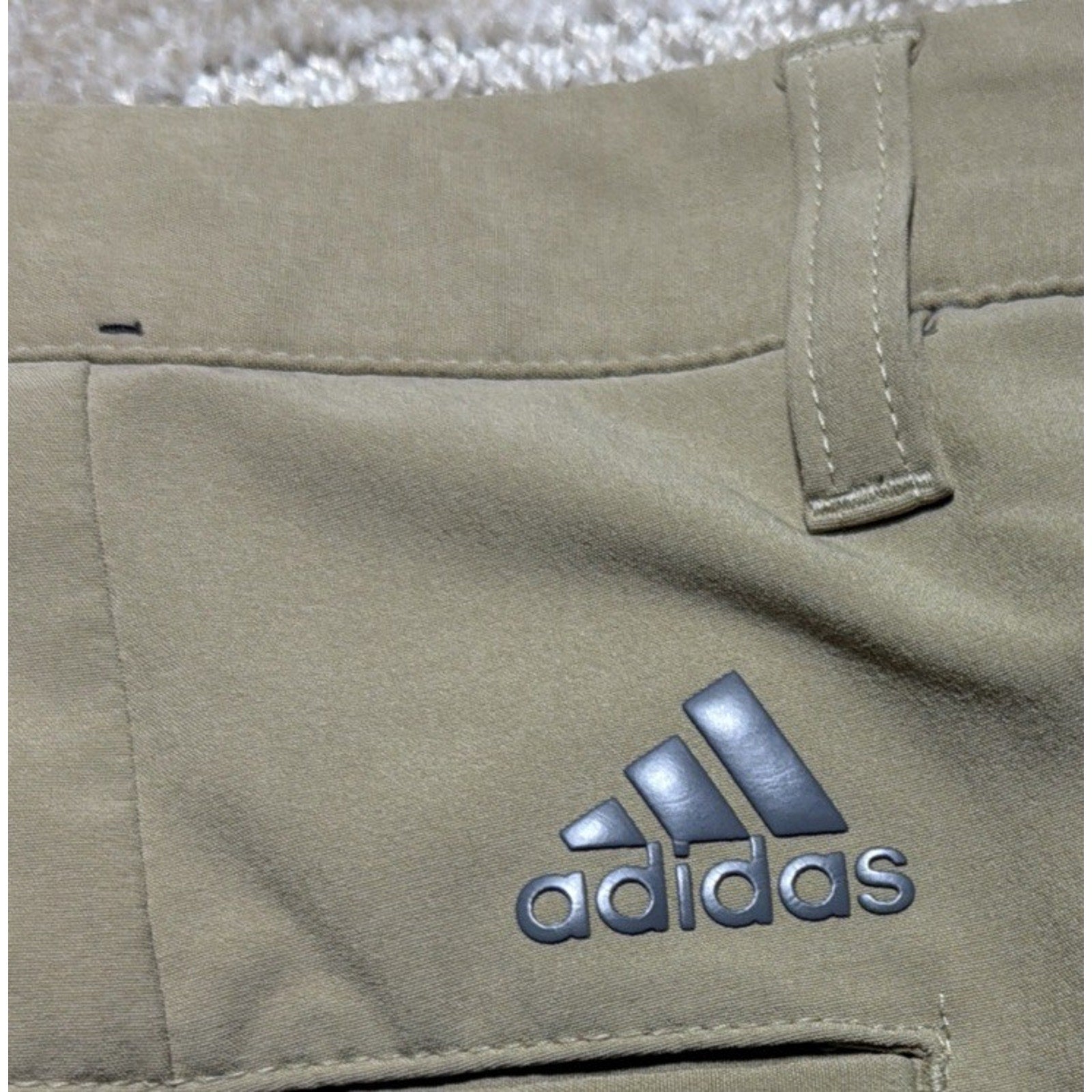 Adidas Golf Shorts Mens 34 Tan Tech Lightweight Moisture Wicking Active Chino
