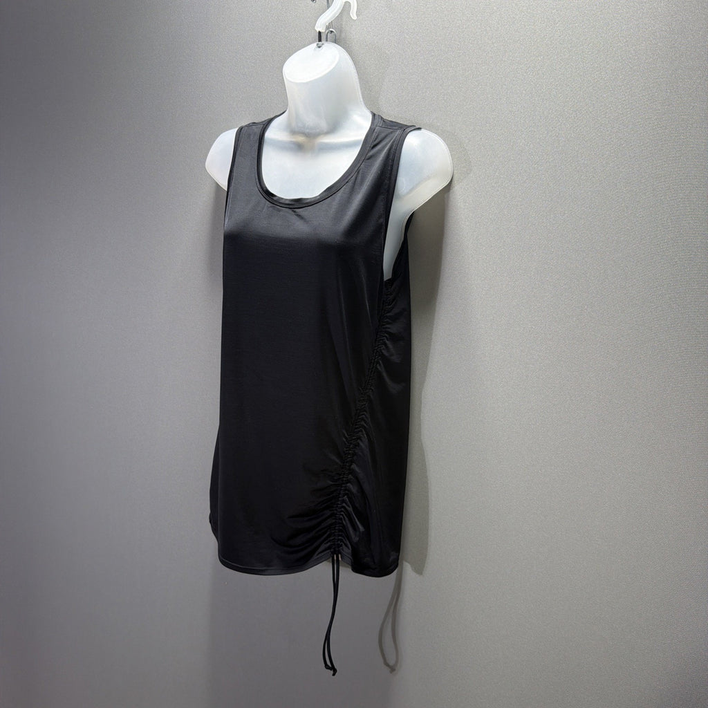 Athleta Ruched Tank Black Athleisure Athletic Size Medium Stretch
