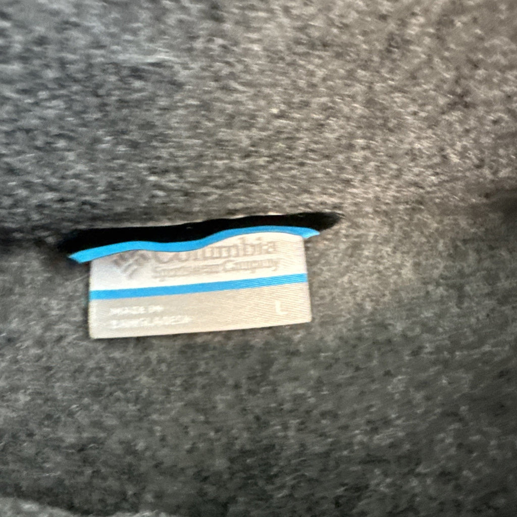 Columbia Vest Jacket Dark Gray Fleece Outdoors Hiking Lightweight Men’s L NEW