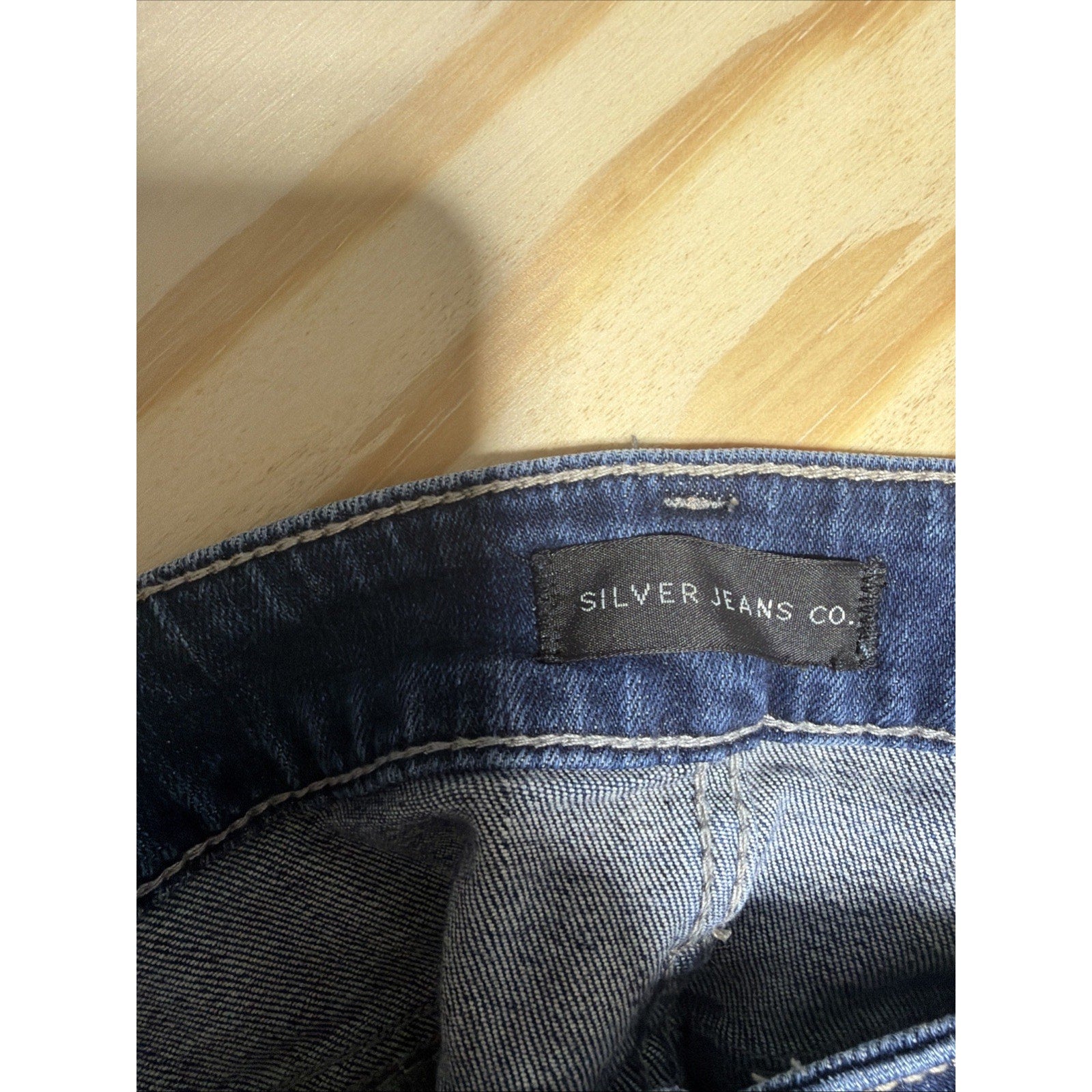 Silver Jeans Elyse Skinny Women's Sz. 29x27 Blue 8.5" Rise Cotton Blend Denim