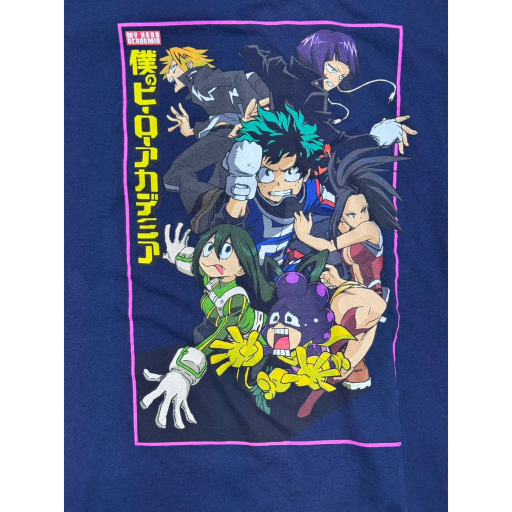 My Hero Academia Funimation T-Shirt Men’s Size Large Navy Blue Anime