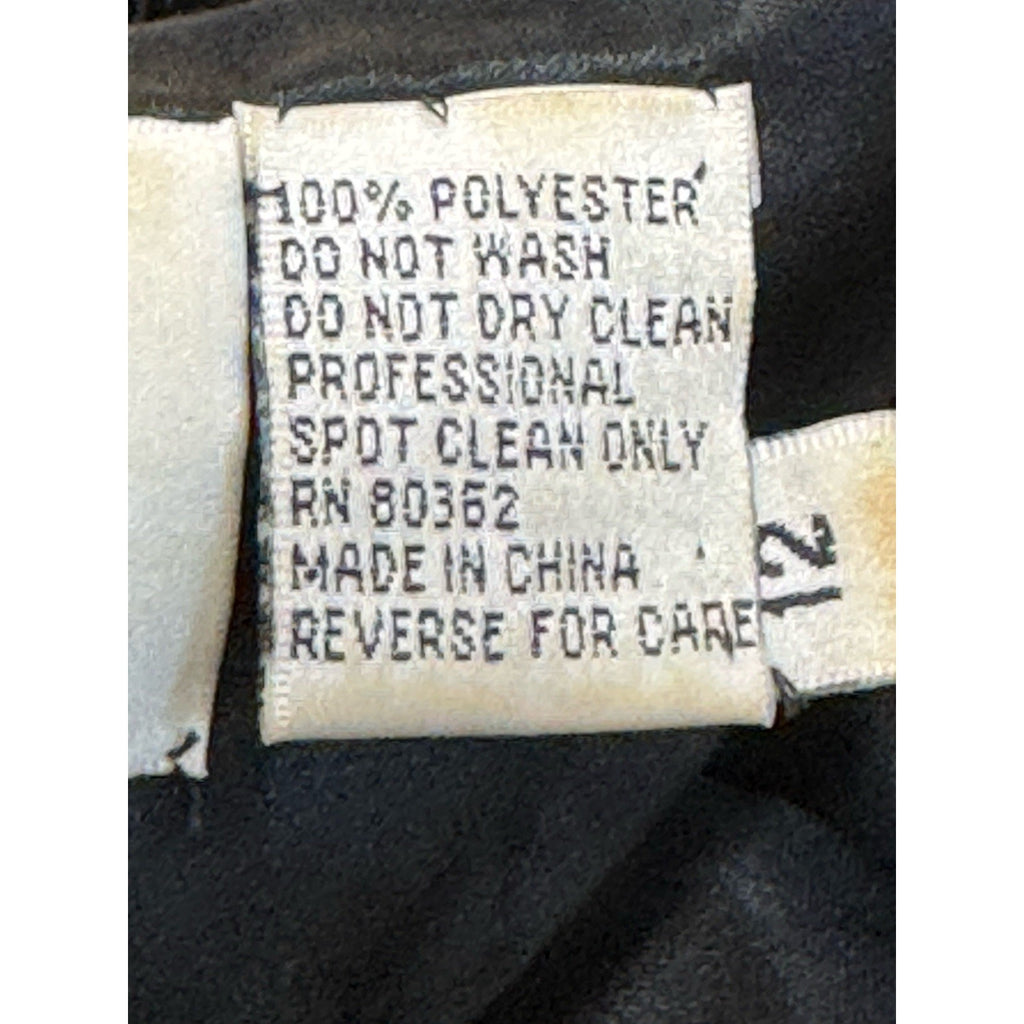 NITELINE Vintage Black Sequin Sleeveless Sheath Dress Women’s Size 12