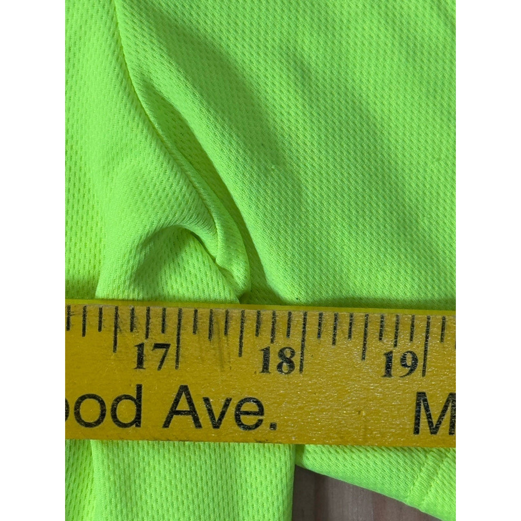 Nike Fast as fu*k T-shirt Neon Yellow Blue Lettering Men’s Small Dri Fit Run