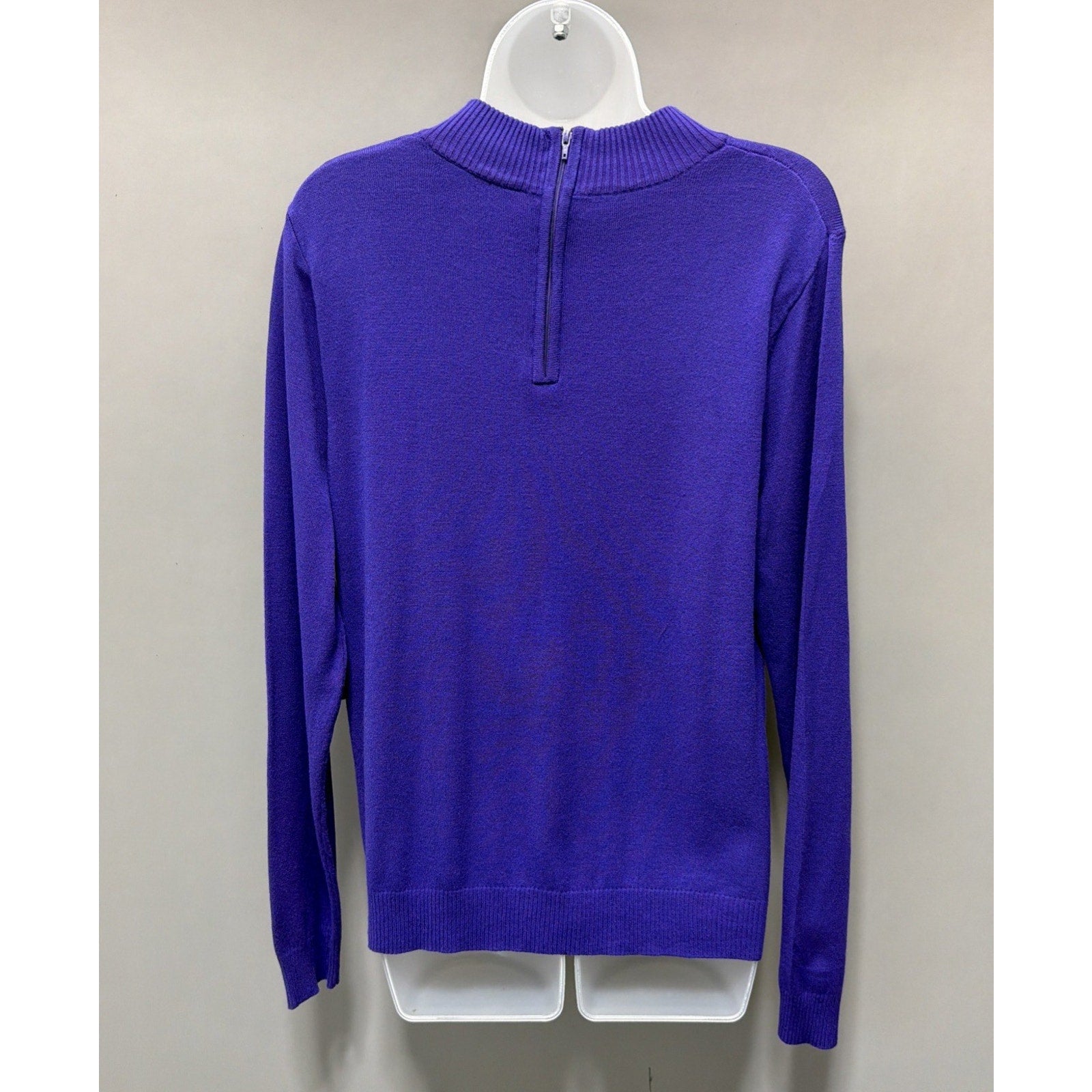 Vintage Rochelle California Purple Mock Neck Long Sleeve sweater size Small New