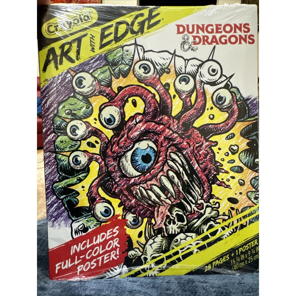 Crayola Art with Edge, Dungeons & Dragons Coloring Pages, 28 pgs & DnD Poster