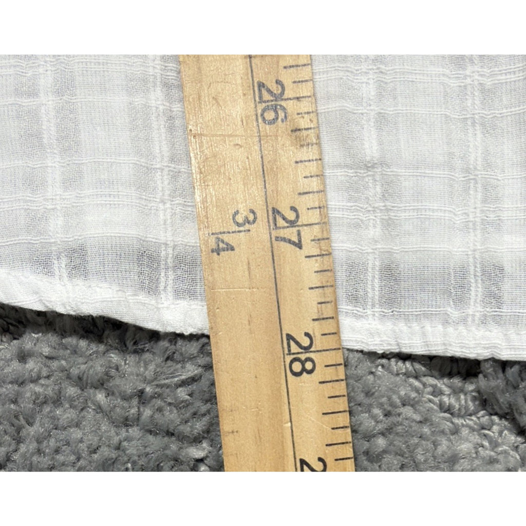 CATO White Floral Embroidered Casual Short Tie Sleeve Top Size 18/20W New