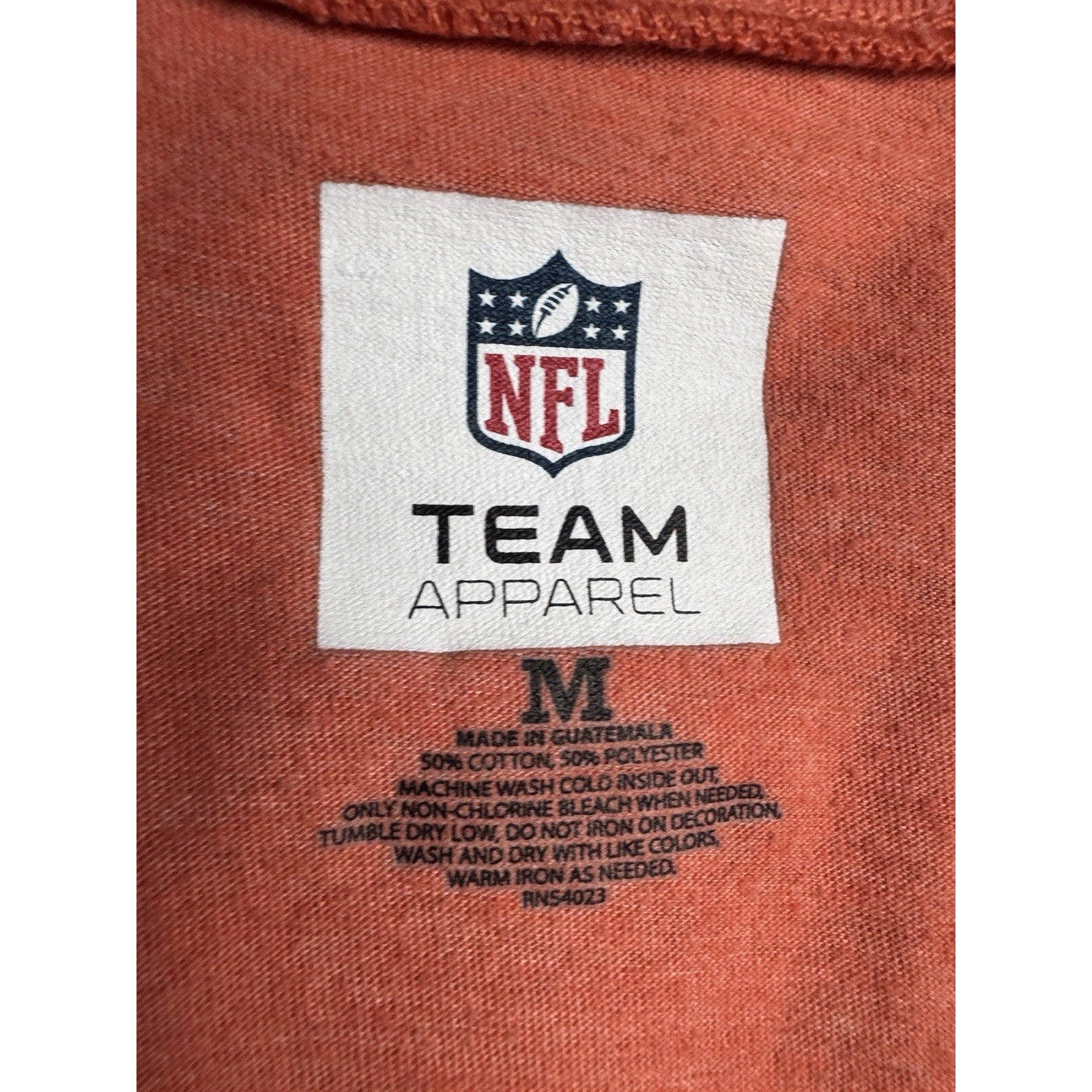 Miami Dolphins Women's Scoop Neck Orange Tee 2012 Official NFL Apparel