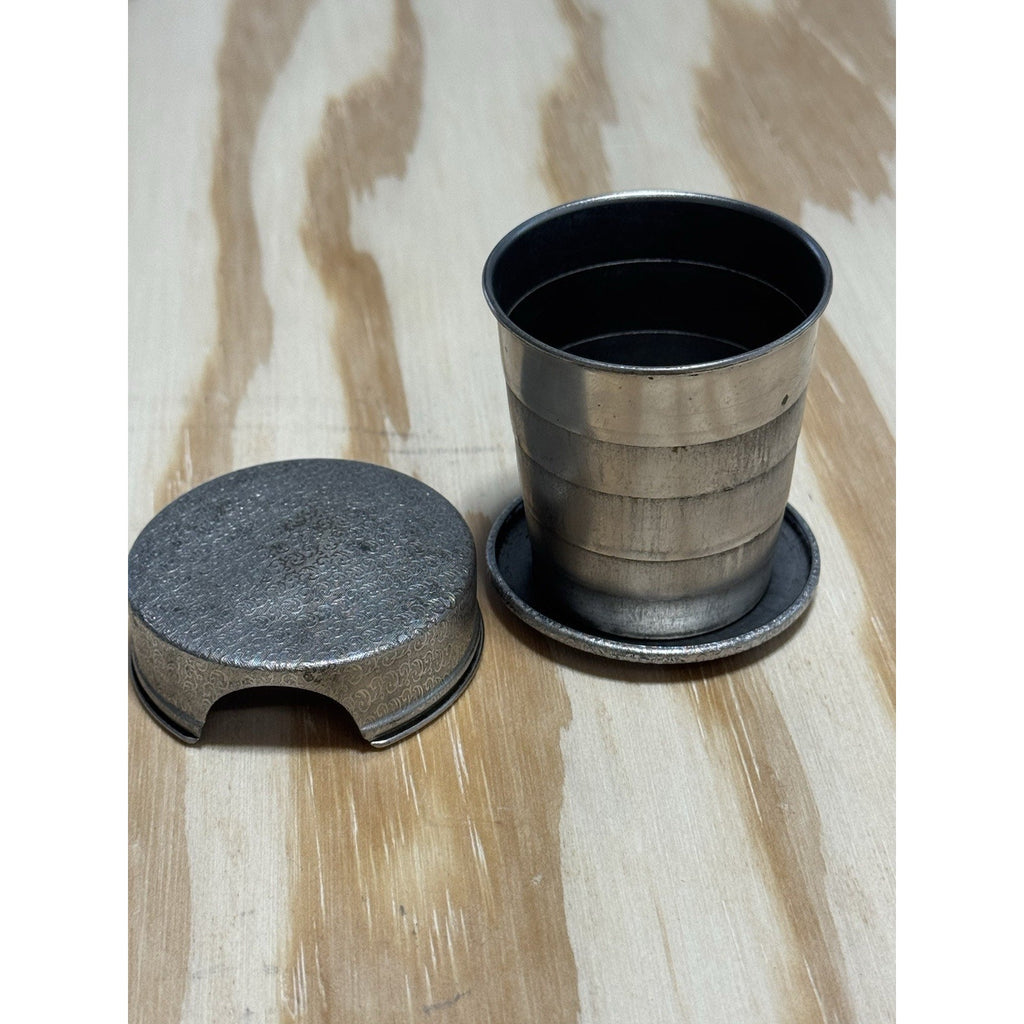 Collapsible Metal Travel Cup Pocket Drinking Cup Telescoping Camping Flask Style