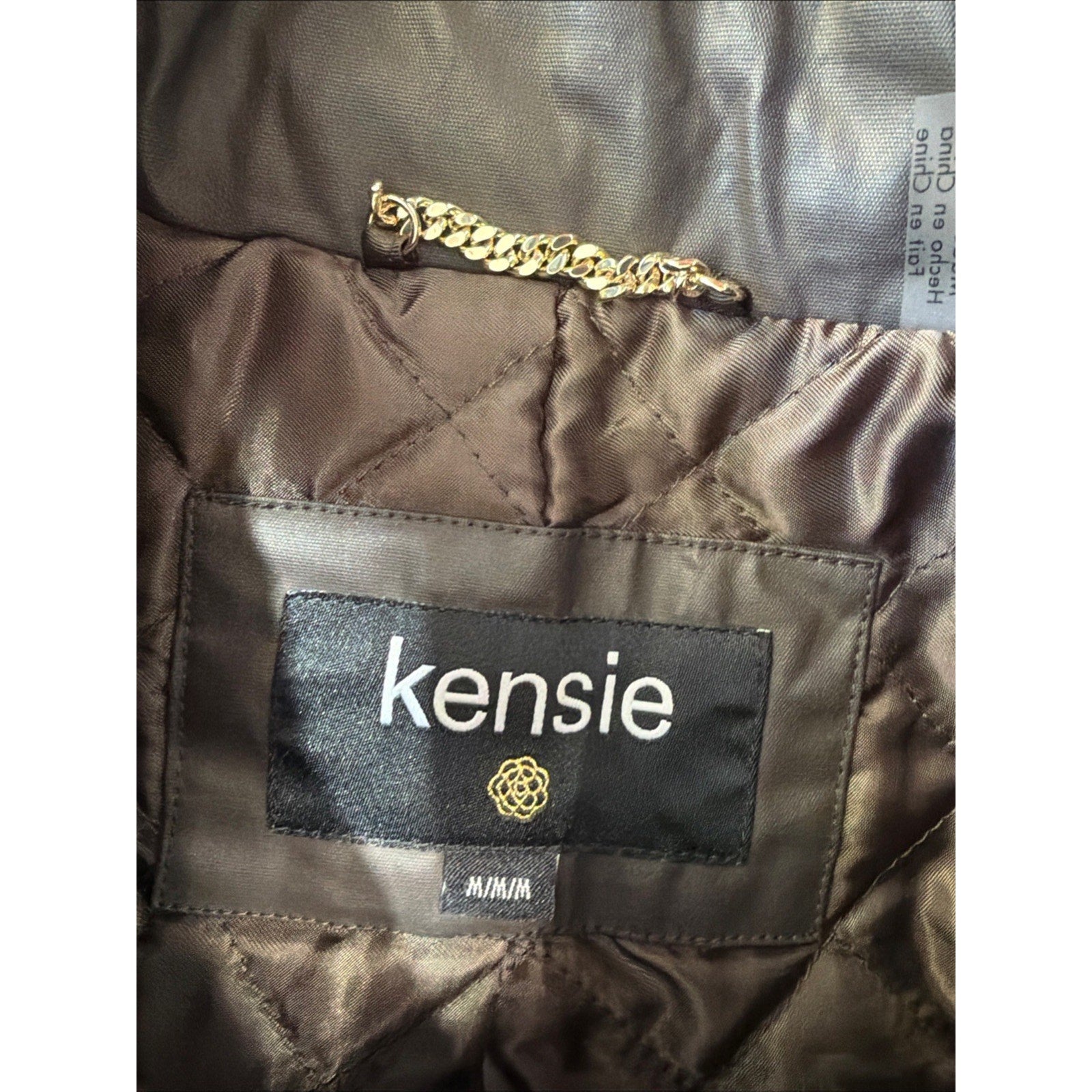 Kensie Women’s Water Resistant Waxed Cotton Barn Jacket Size Medium