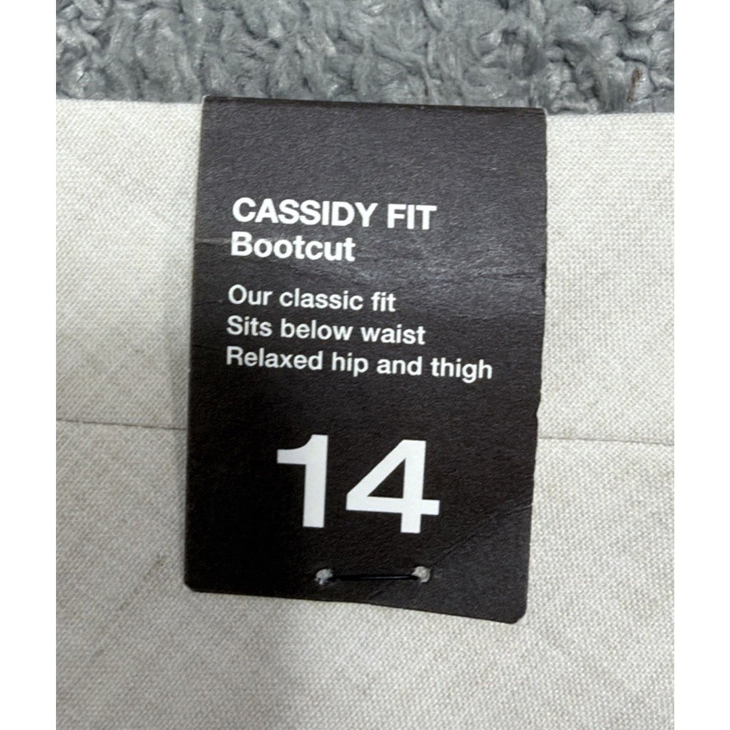The Limited Cassidy Fit Dress Pants Women's Size 14 R Beige Bootcut Career NWT