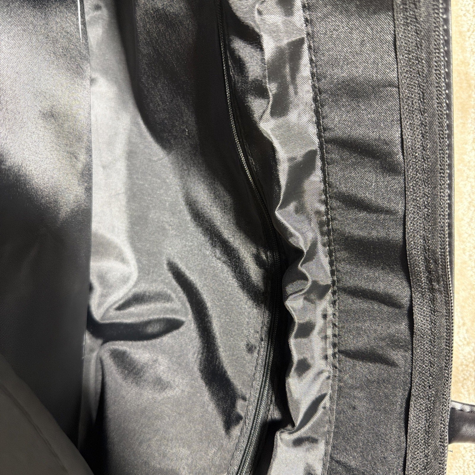 The Art Of The Motorcycle Tote / Purse Vegan Leather Trim Large Bag