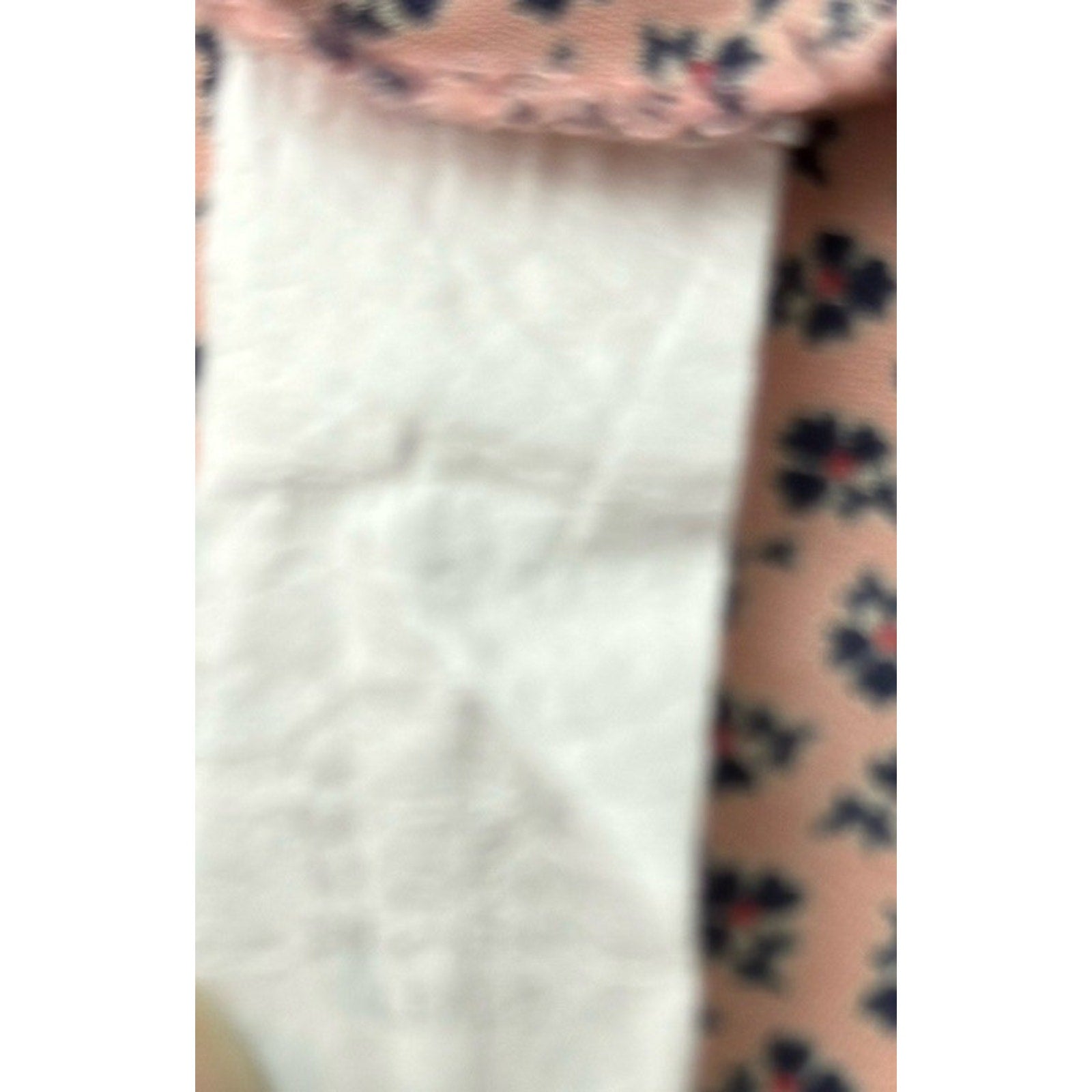 Sage Women's Blush Pink & Black Bell Sleeve Blouse Top Size Large