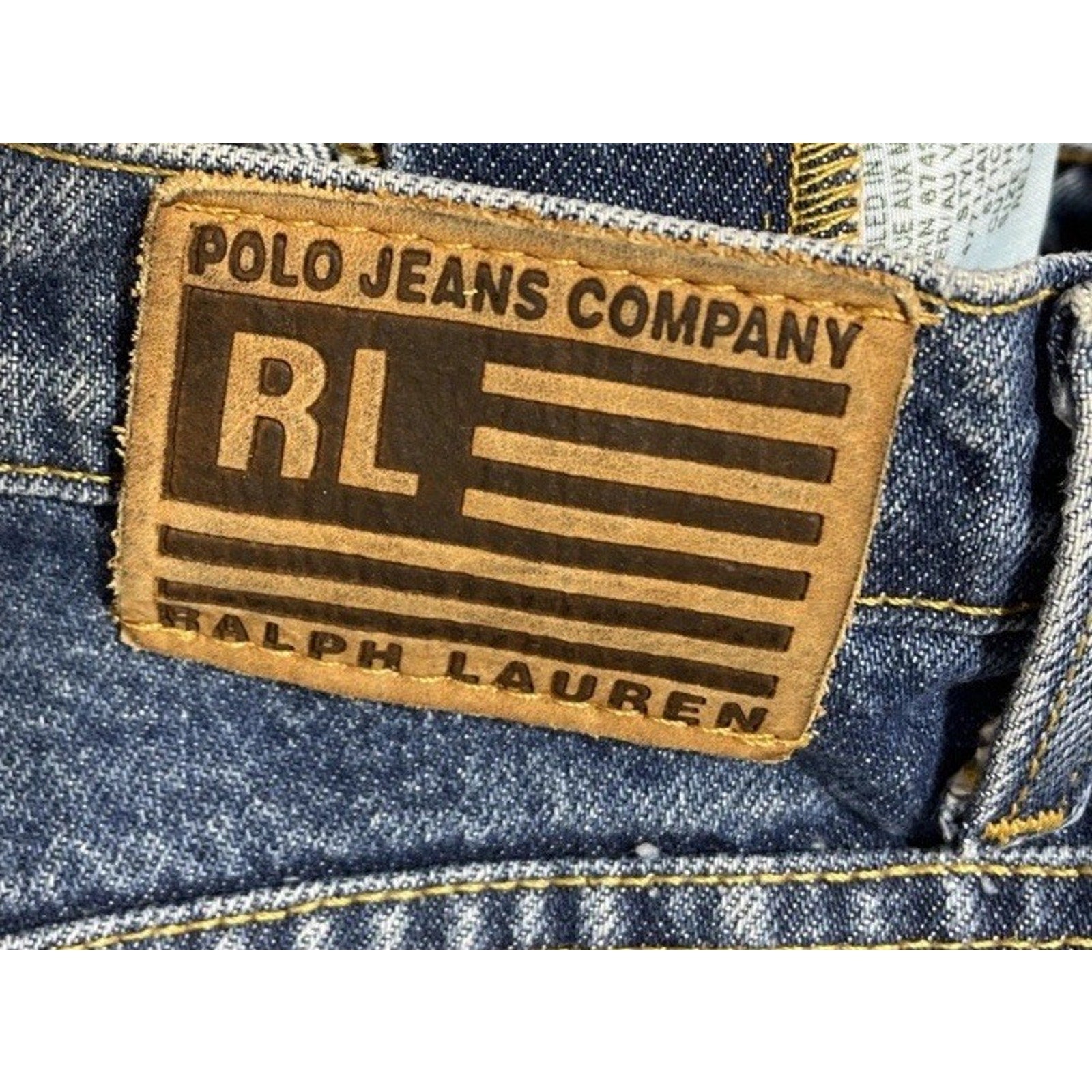 Vintage Ralph Lauren Polo Jeans Co Blue Jeans Relaxed Taper Fit 14 x 29