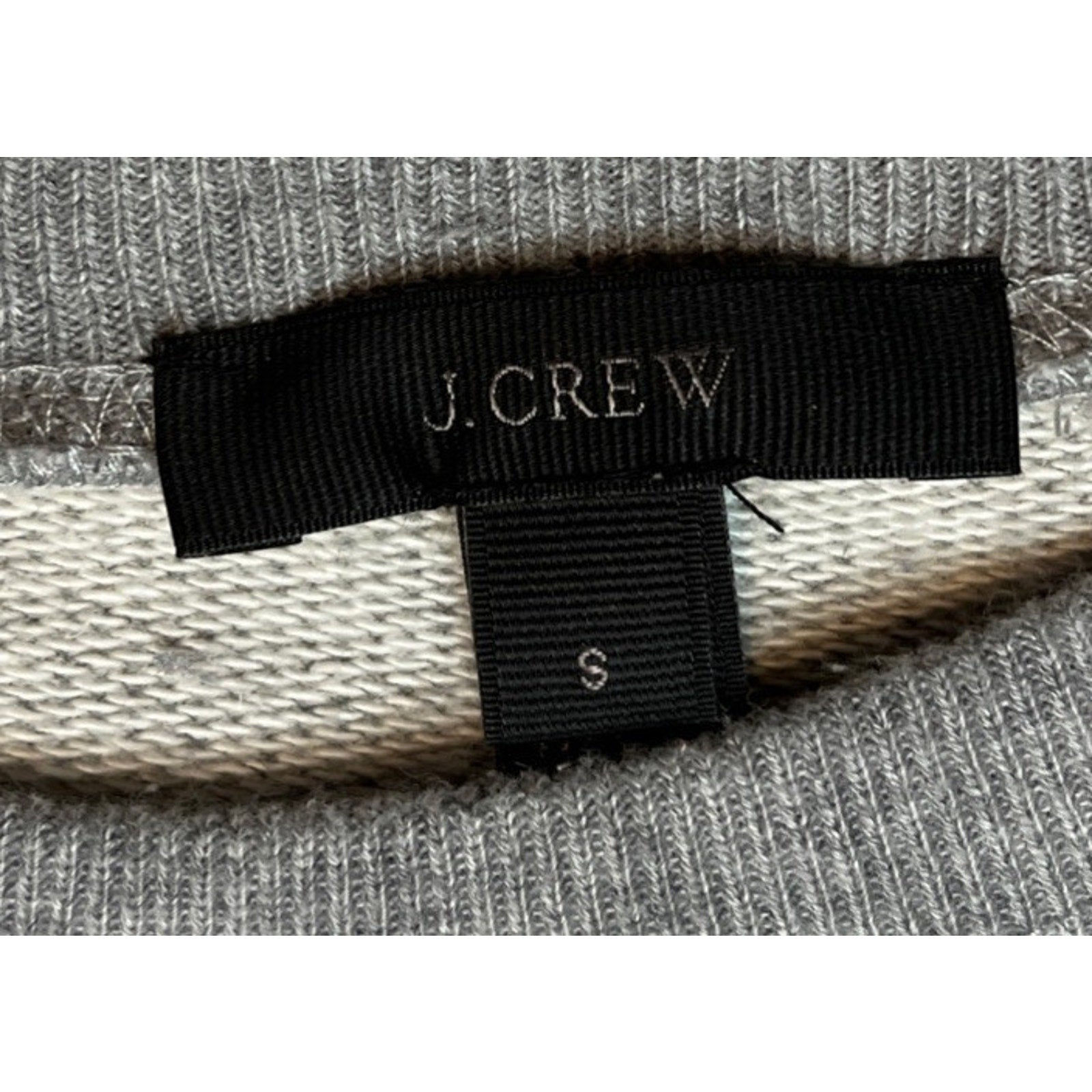 J Crew Super Soft Gray French Colors Sweatshirt Size S EUC