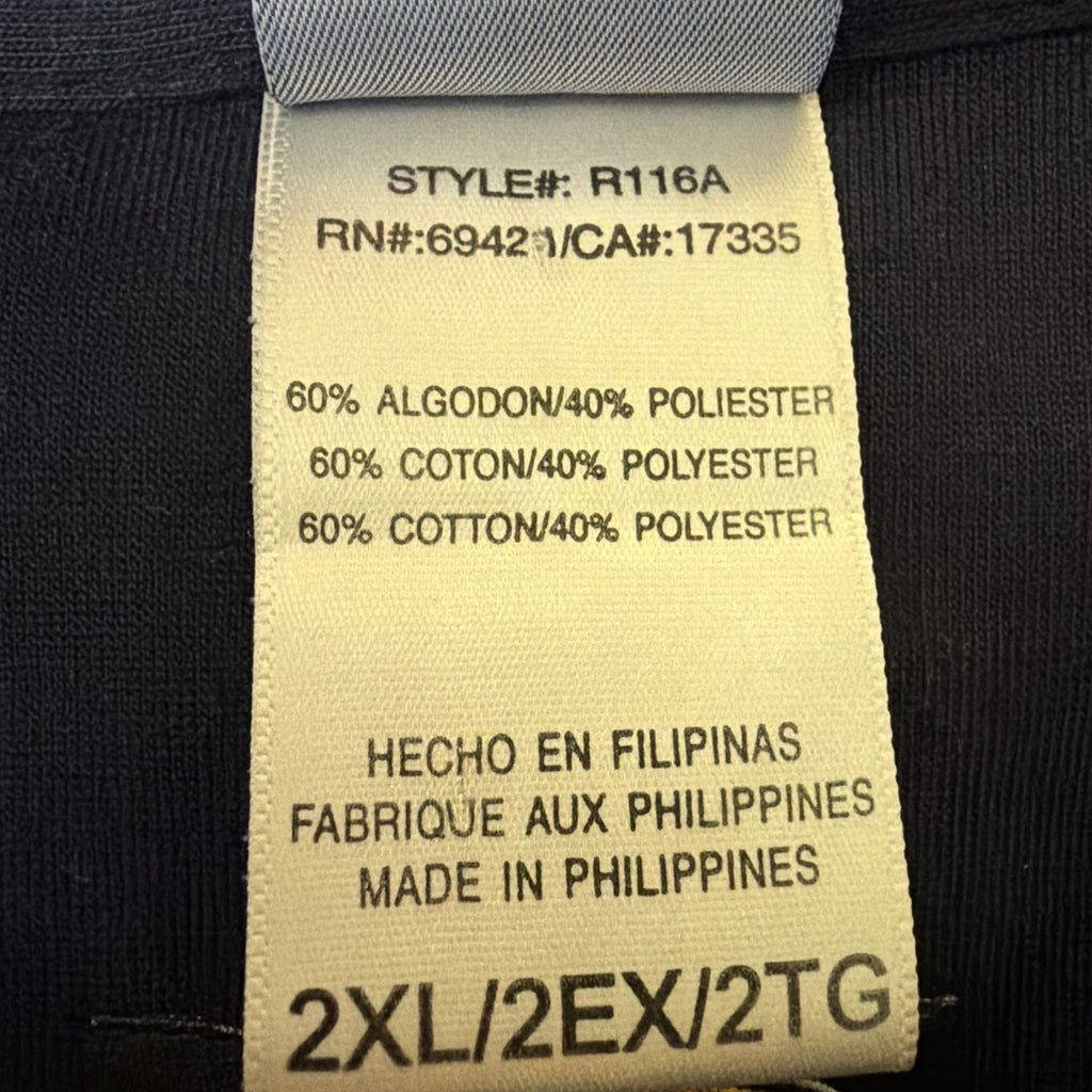 Vtg Tennessee Titans Reebok Team Polo Rugby Shirt 2XL Play Dry Mens Long Sleeve